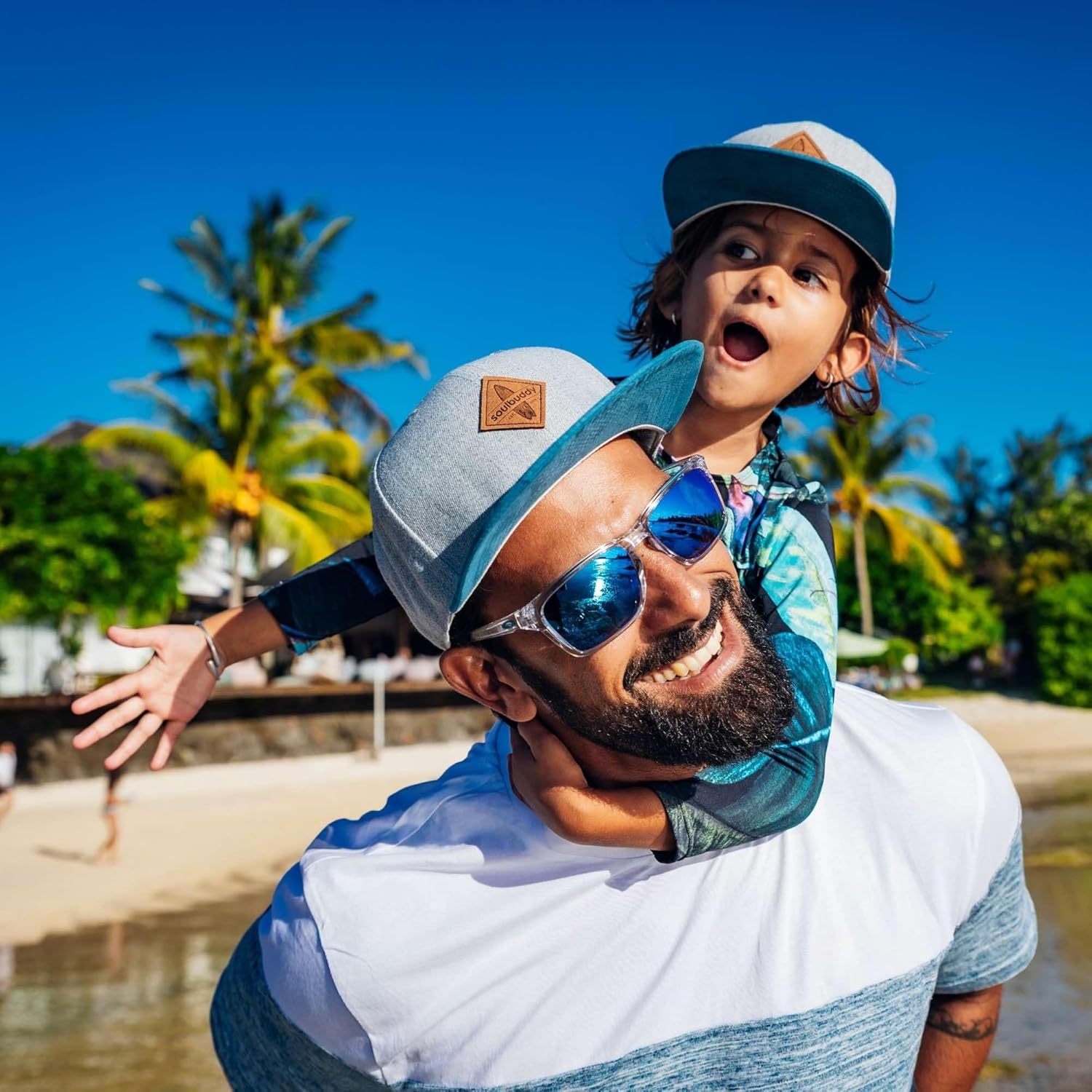 Thumbnail 2 de Soulbuddy Vater Sohn Baseball Cap Set – 2er Partnerlook, One Size + Kinder Cap