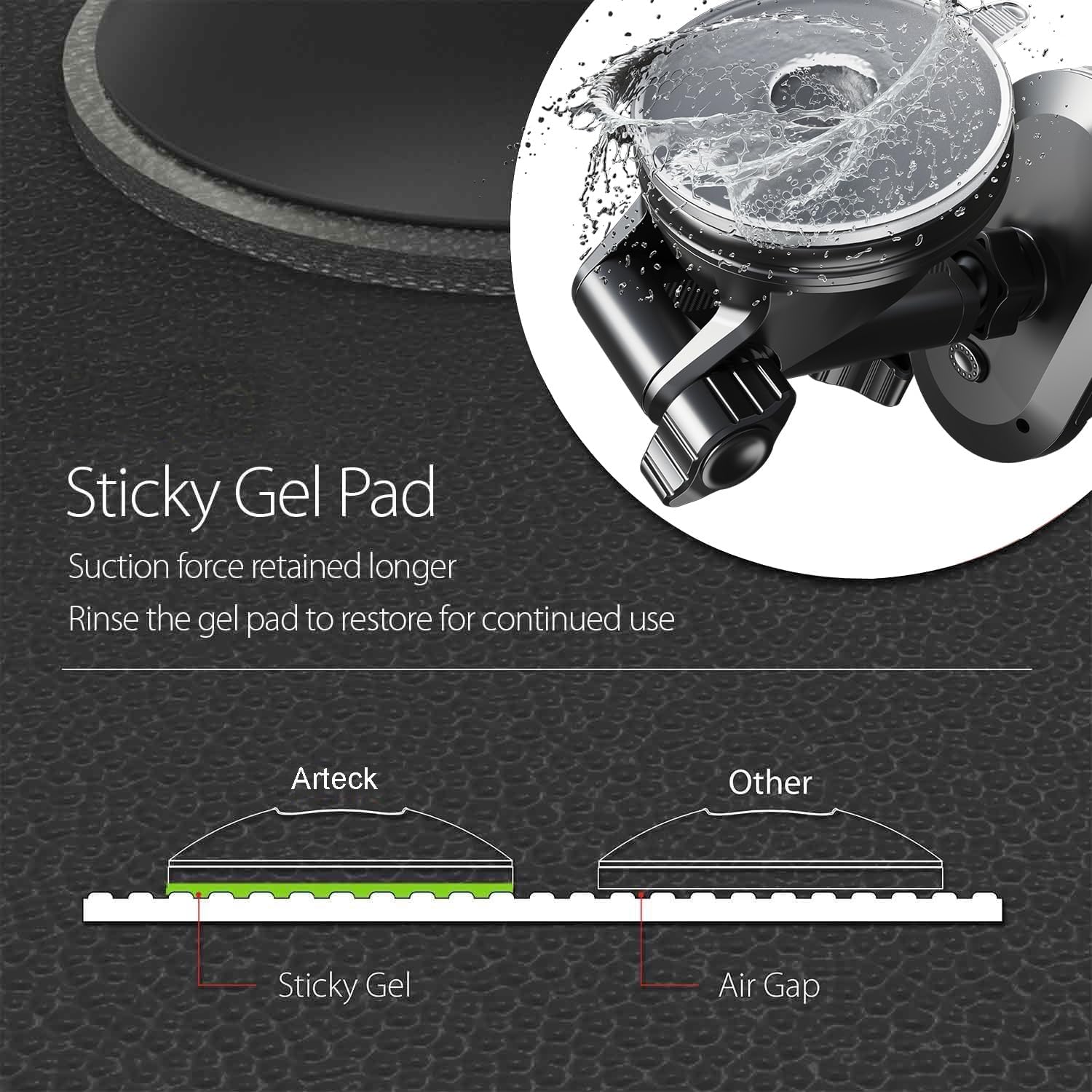 Thumbnail 5 de Arteck Car Mount 360° rotation for iPhone and Android