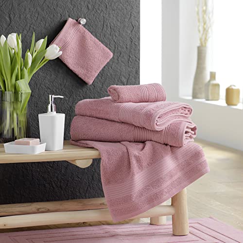Detalle 1 de Douceur d'Intérieur Peignoir de Bain 100% Coton – Tendresse Bois de Rose