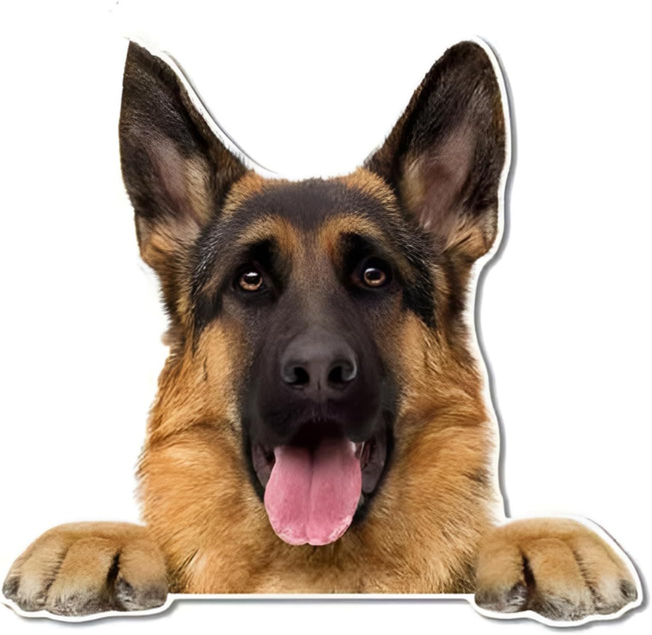 Autoaufkleber Belgische Malinois – 15 cm, reflektierendes 3D-Tiermotiv, wasserdicht