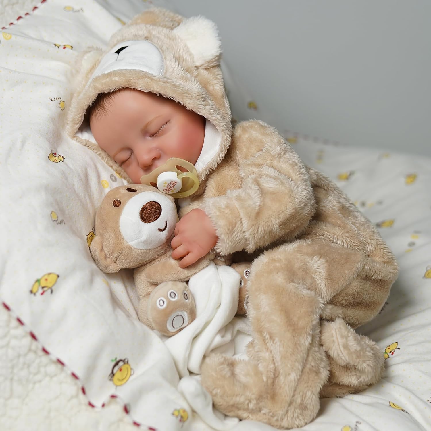 Thumbnail 4 de BABESIDE 17 Inch Lifelike Reborn-Baby Doll (Boy) with Soft Silicone-Style Vinyl Body & Toy Accessories