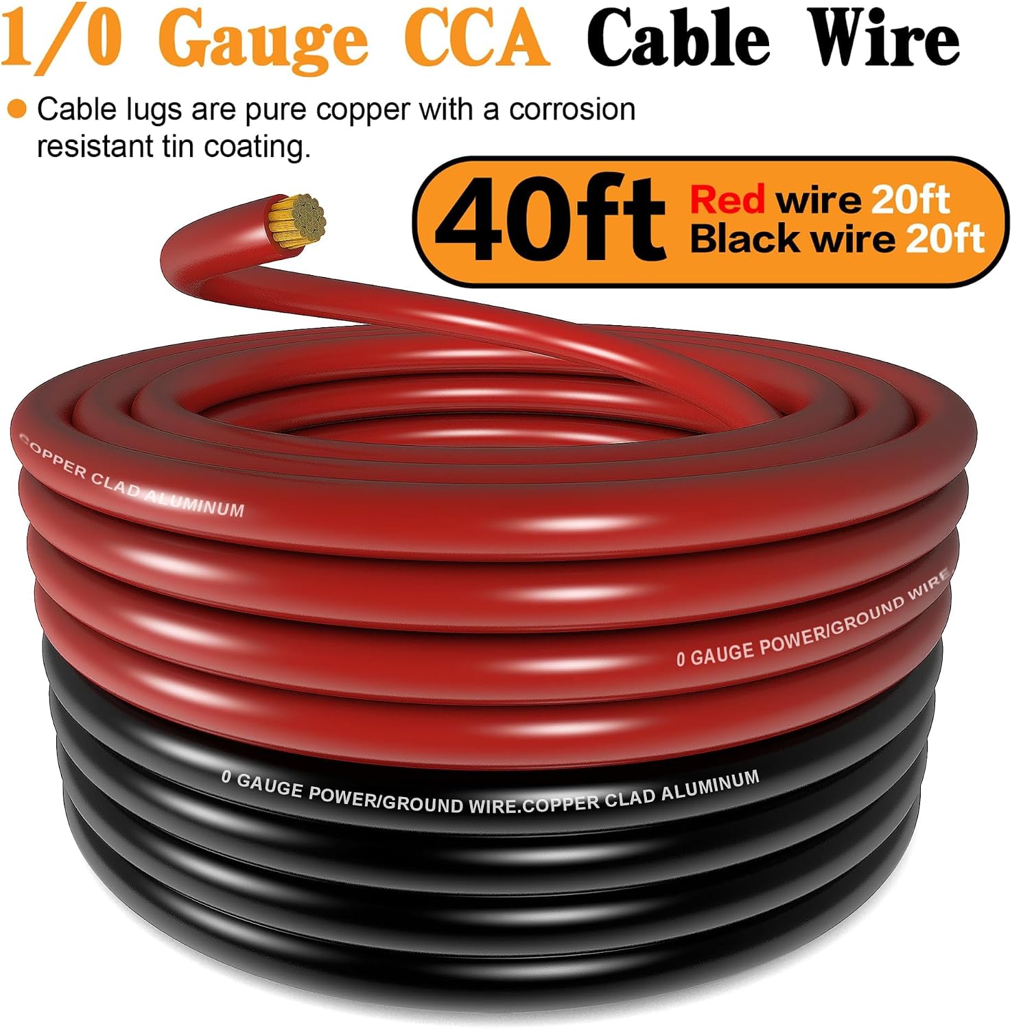 Thumbnail 4 de CCA battery cable kit, 1/0 gauge