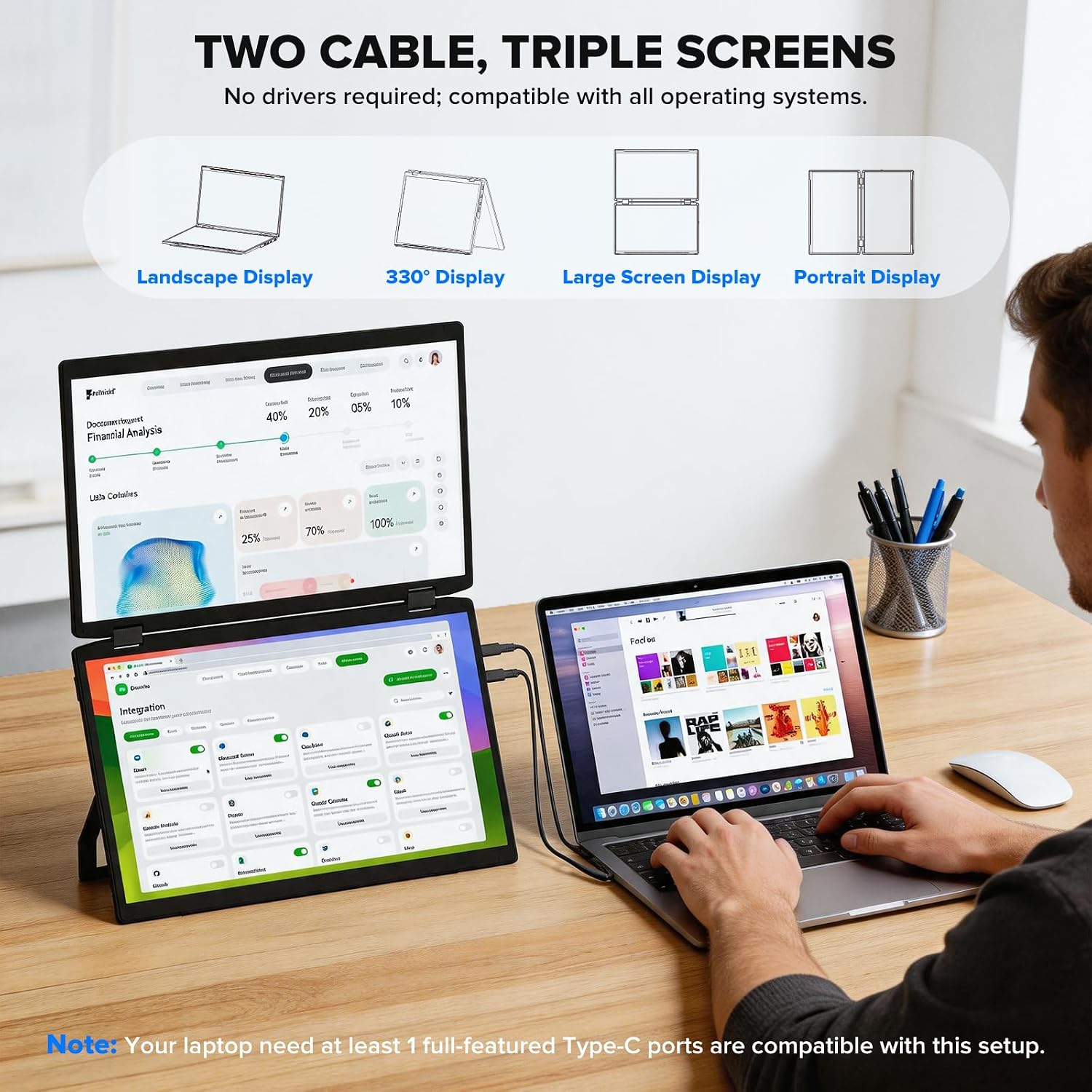 Detalle 2 de Laptop Screen Extender 15.6-Inch