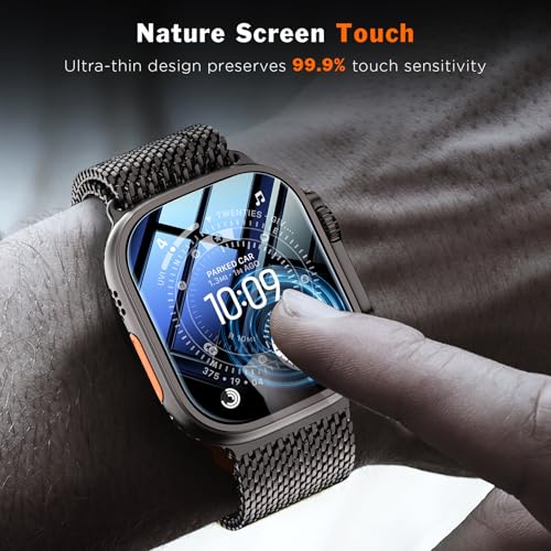 Detalle de LK 3 Stück Panzerfolie für Apple Watch Ultra (49 mm) – staubfrei, 9H, kratzfest