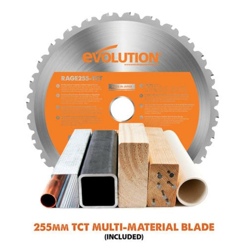 Detalle 2 de Sierra ingletadora Evolution Power Tools R255 SMS+ 2000W | precisión y versatilidad