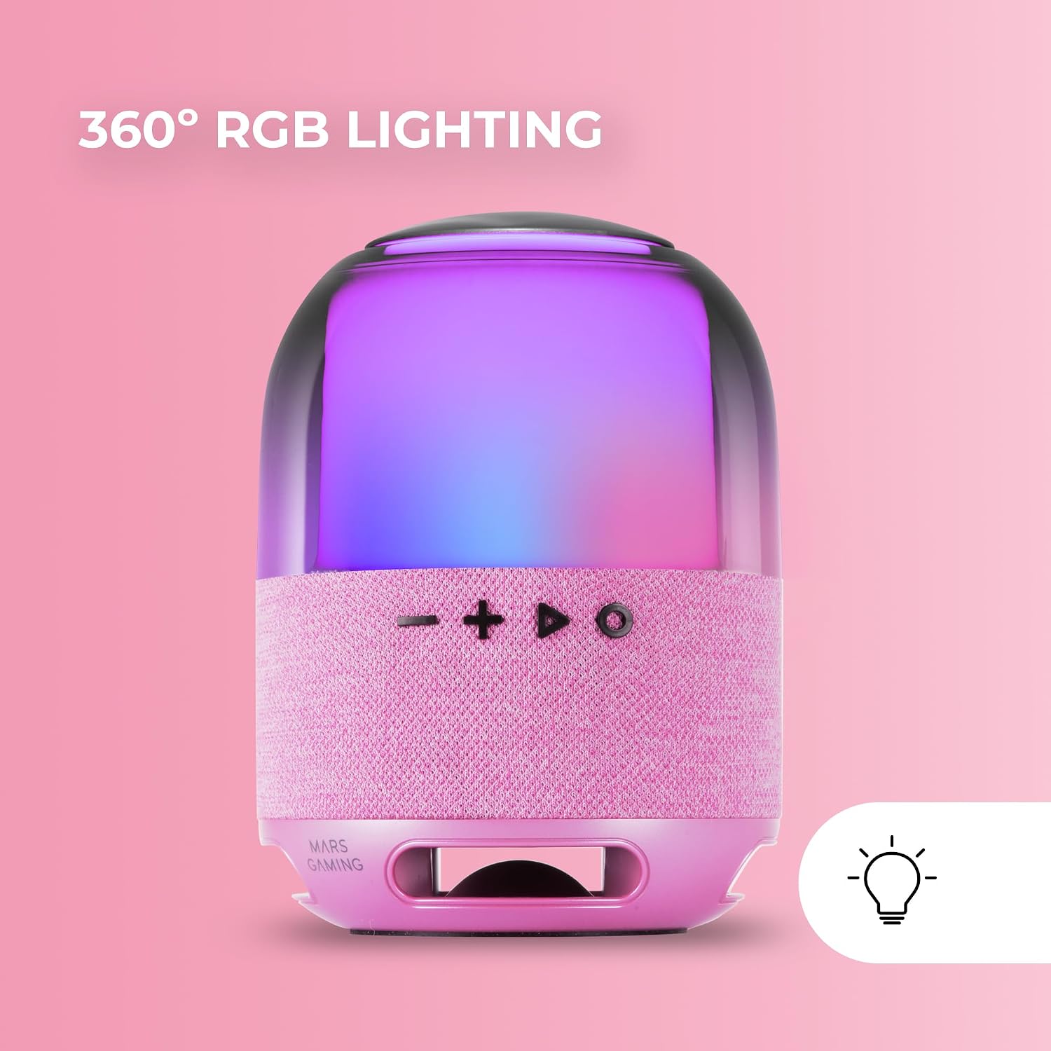 Thumbnail 4 de Mars Gaming MS-Flow Altavoz Bluetooth 15W RGB Rosa 🔊