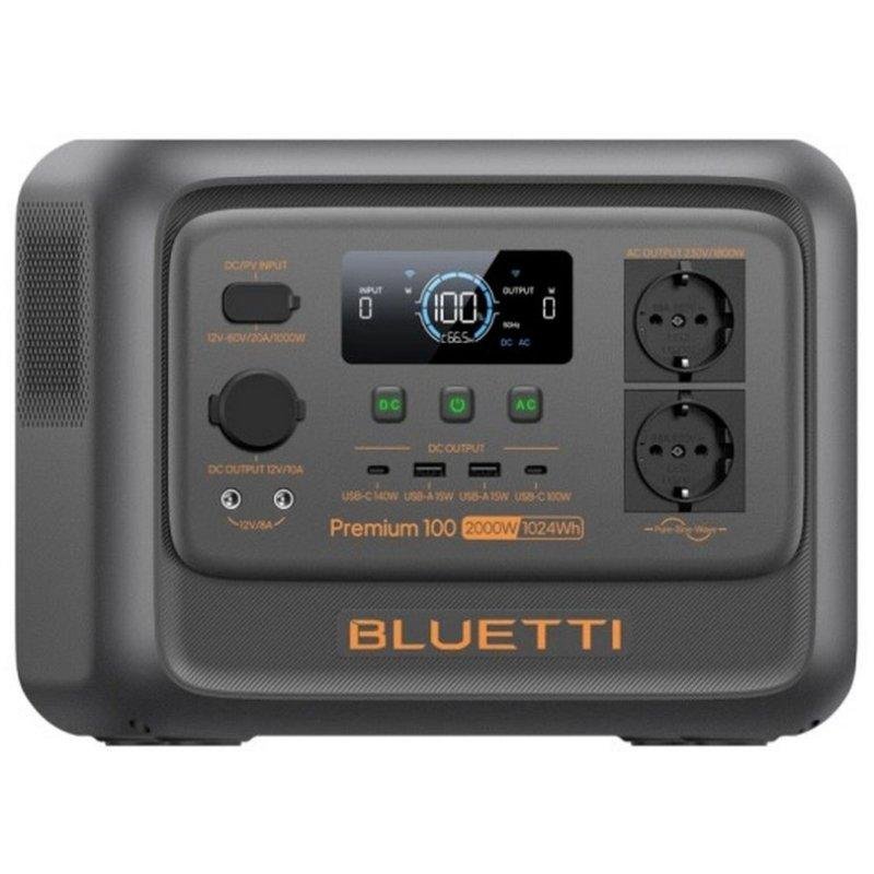 Detalle 2 de BLUETTI Premium 100 V2: Estación de energía LiFePO4 1024Wh con 11 puertos y carga solar