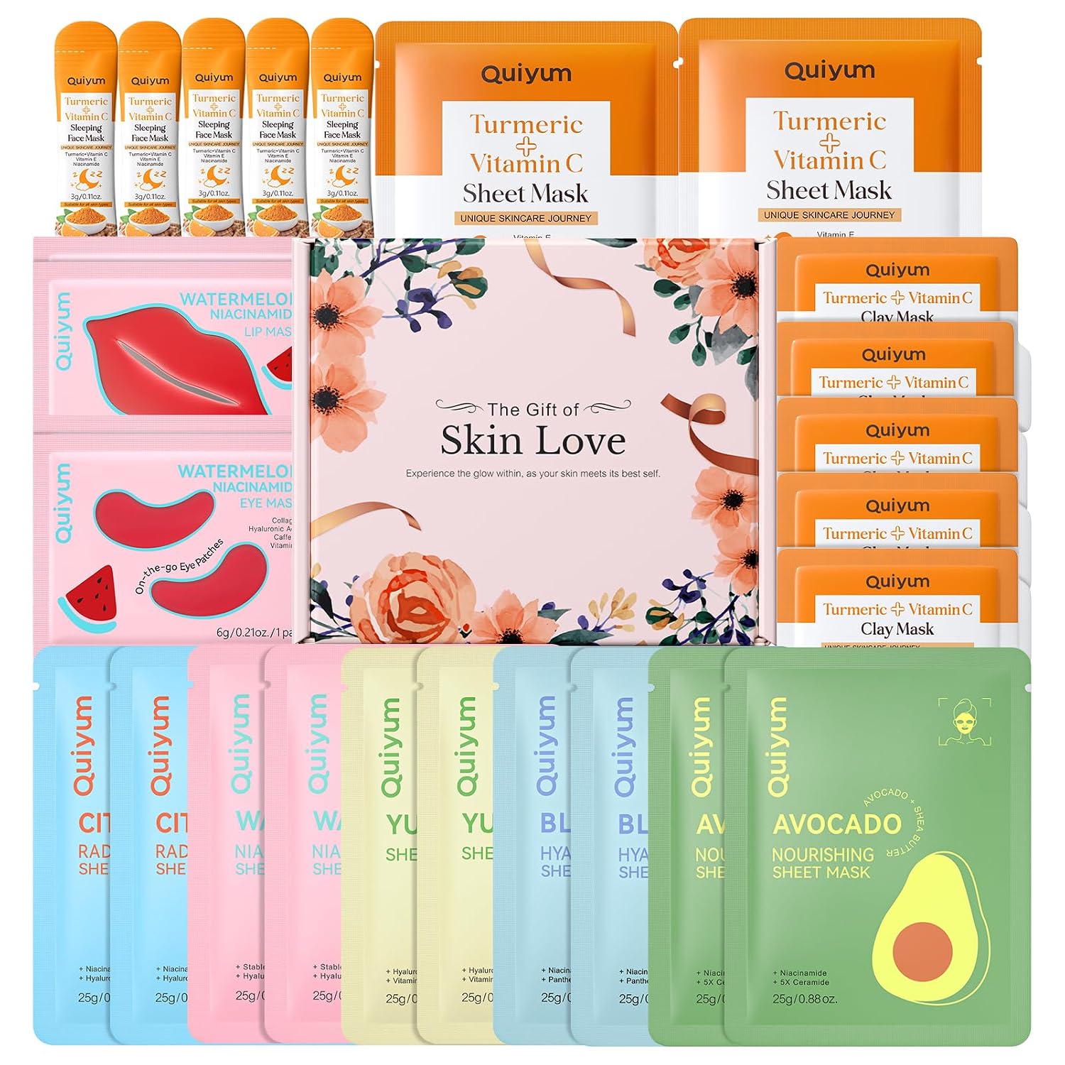 Detalle de QUIYUM Face Mask Set, 26-Piece