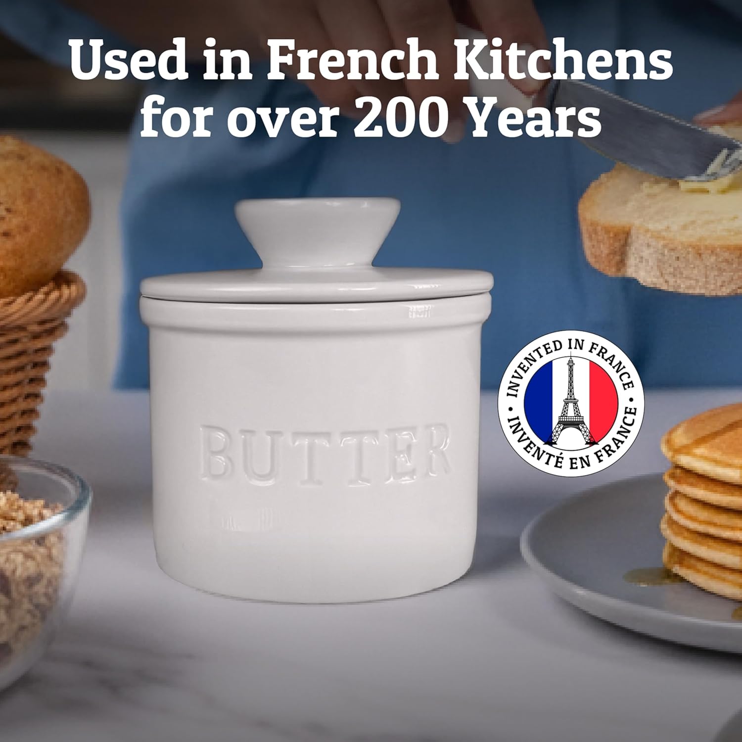 Thumbnail 6 de Priority Chef Butter Crock Ceramic Butter Dish 1.33 Sticks