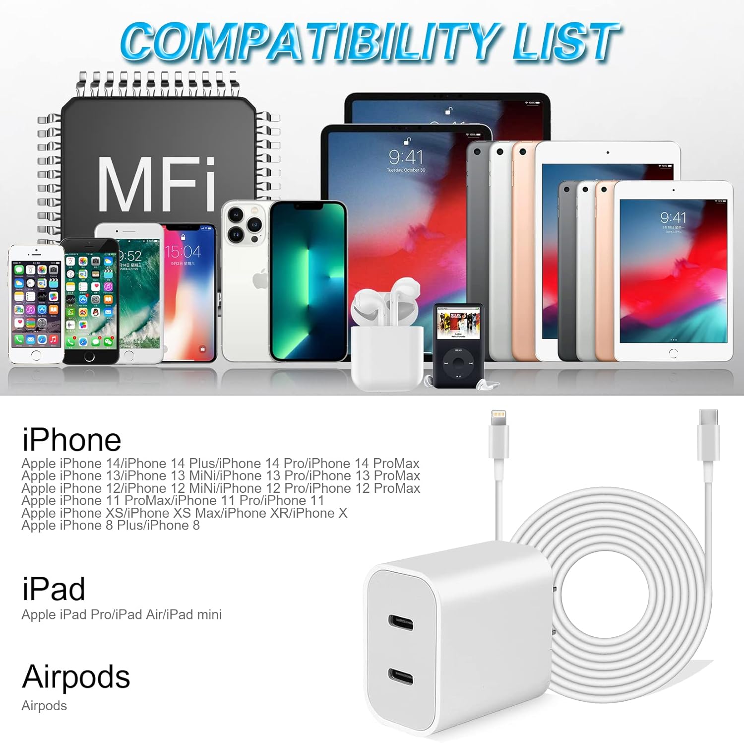 Detalle 2 de iPhone 14 Super Fast Charger 2-Pack