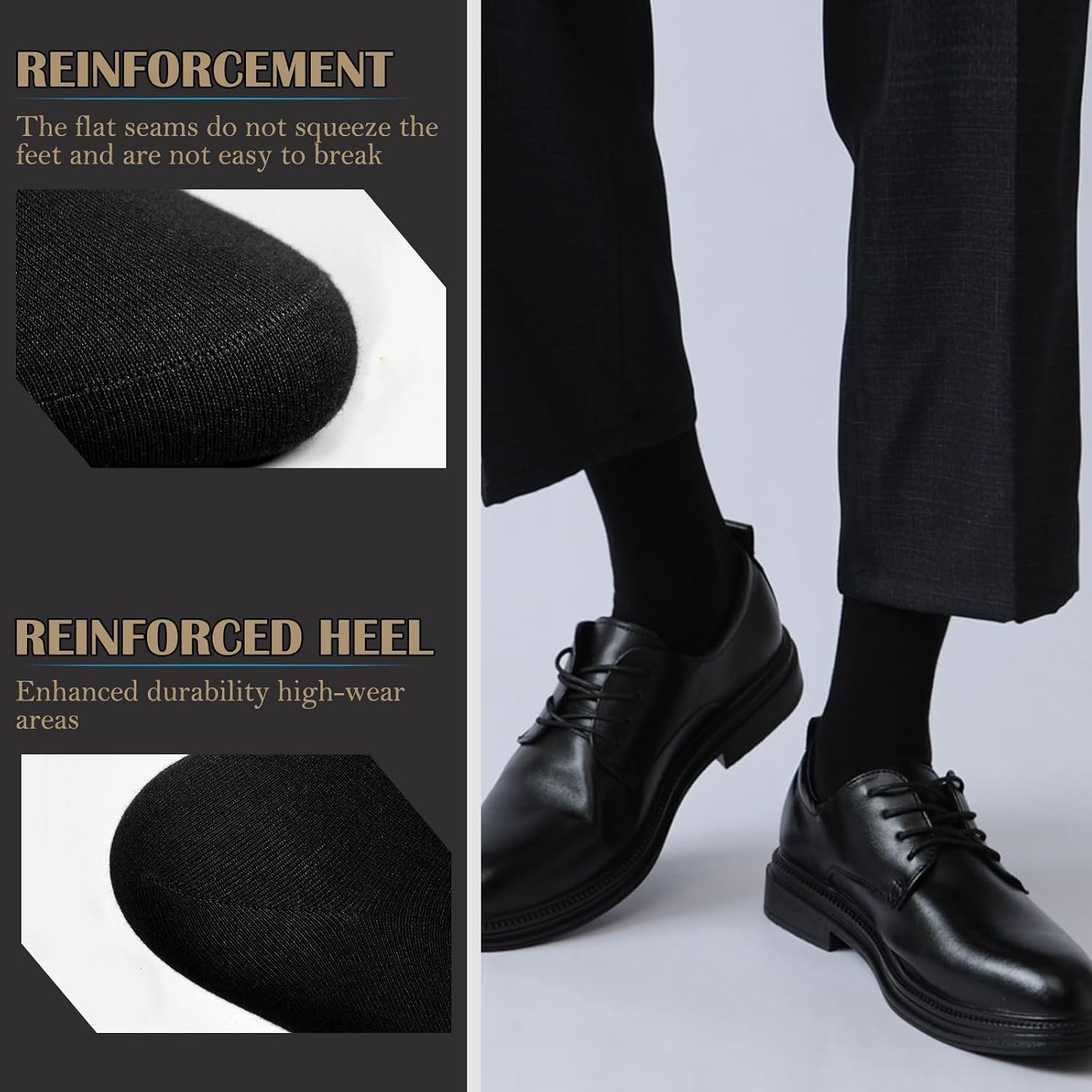 Detalle 2 de Wamicu Calcetines Hombre 5 pares talla 39-43