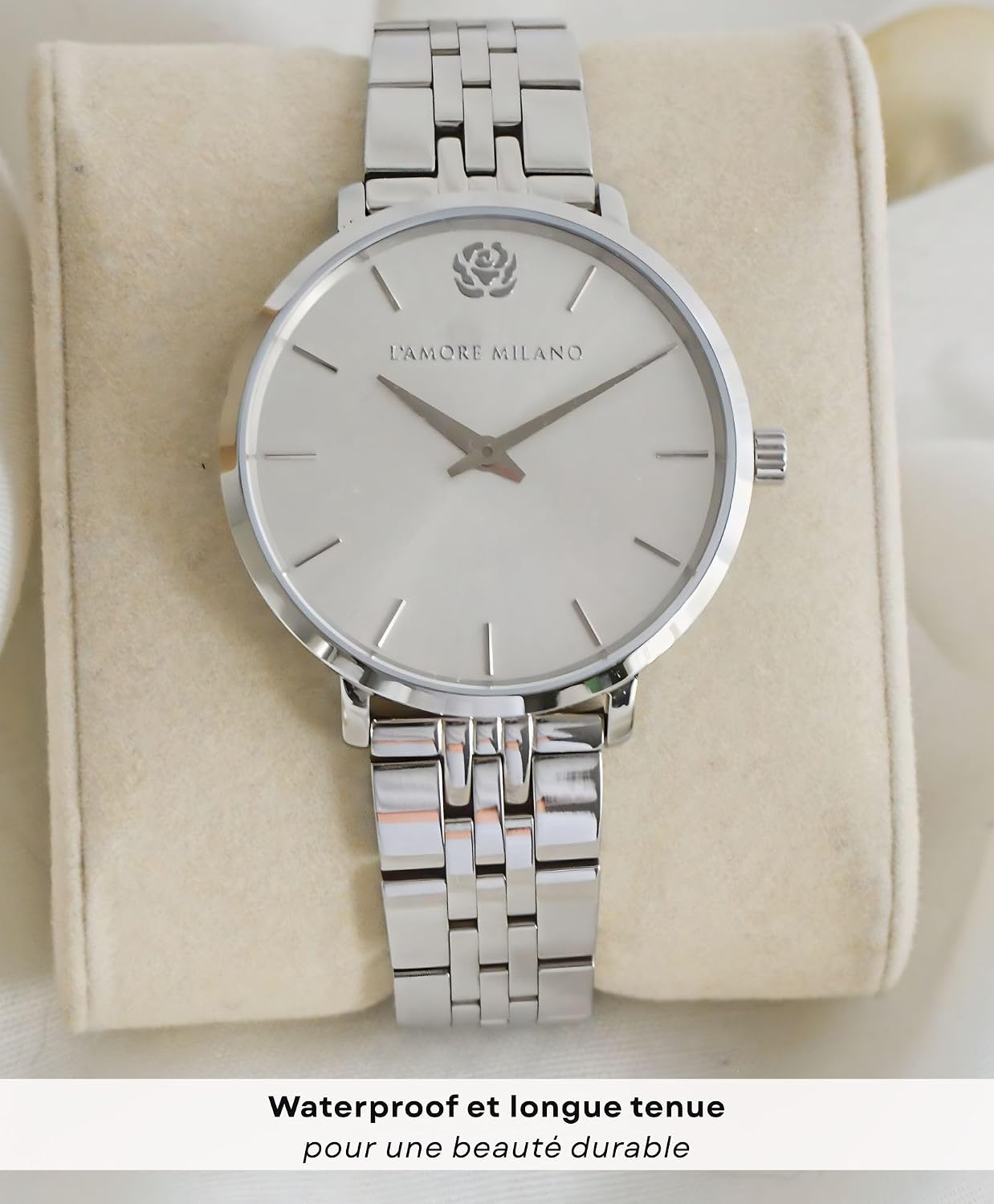 Thumbnail 6 de L'AMORE MILANO Montre Femme – Cadeau Noël avec coffret rose éternelle