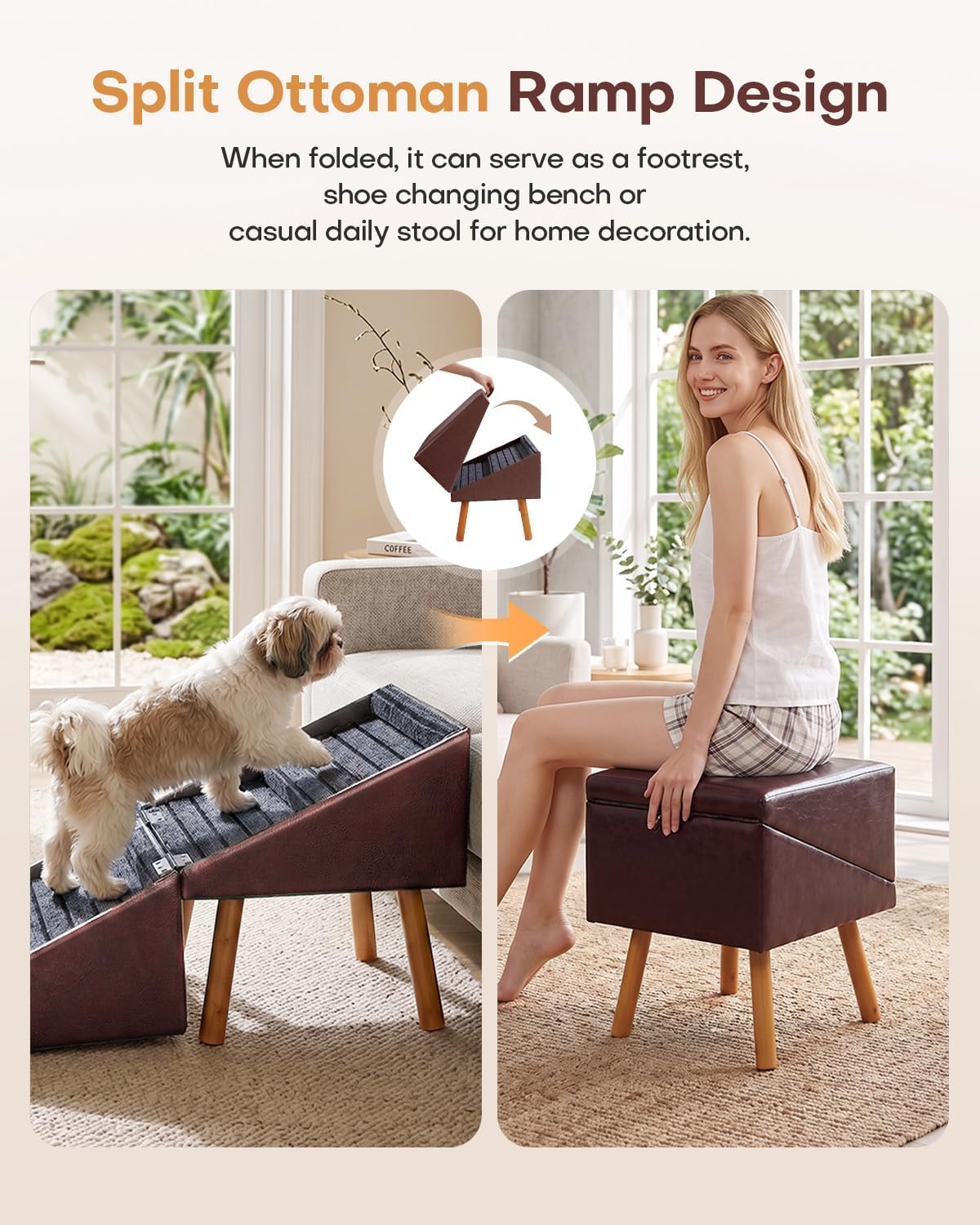 Detalle de Dog Stairs, 4-Step Wooden