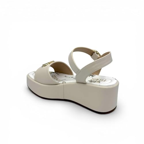 Detalle de Alviero Martini 1A Classe Z13889662 Sandali con Zeppa Donna Beige, Taglia 39