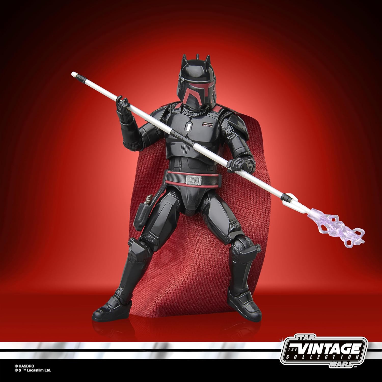 Detalle de Star Wars The Vintage Collection Moff Gideon (armatura Dark Trooper) Hasbro, action figure 9,5 cm