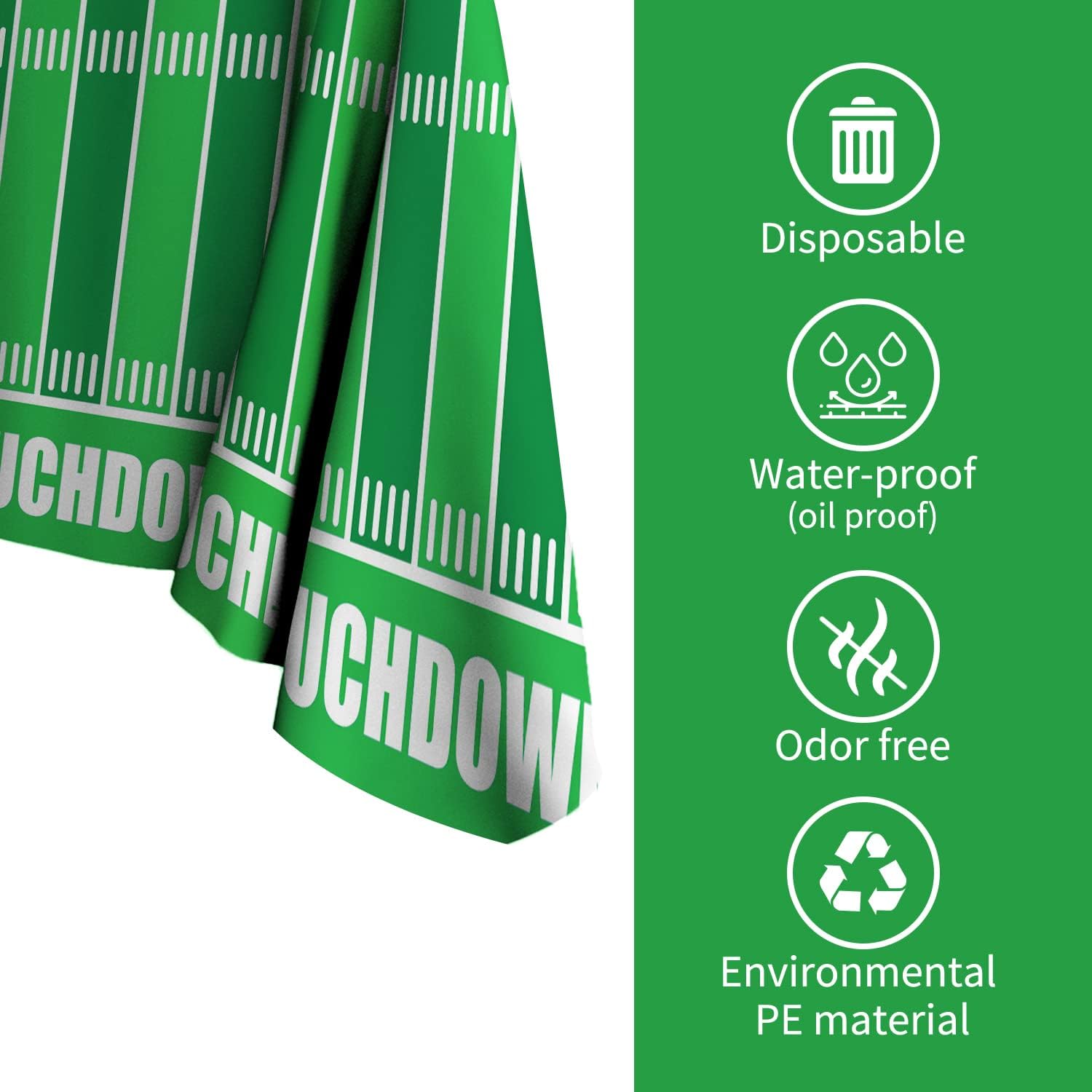 Thumbnail 1 de Gatherfun Football Party Tablecloth 54 x 108 in