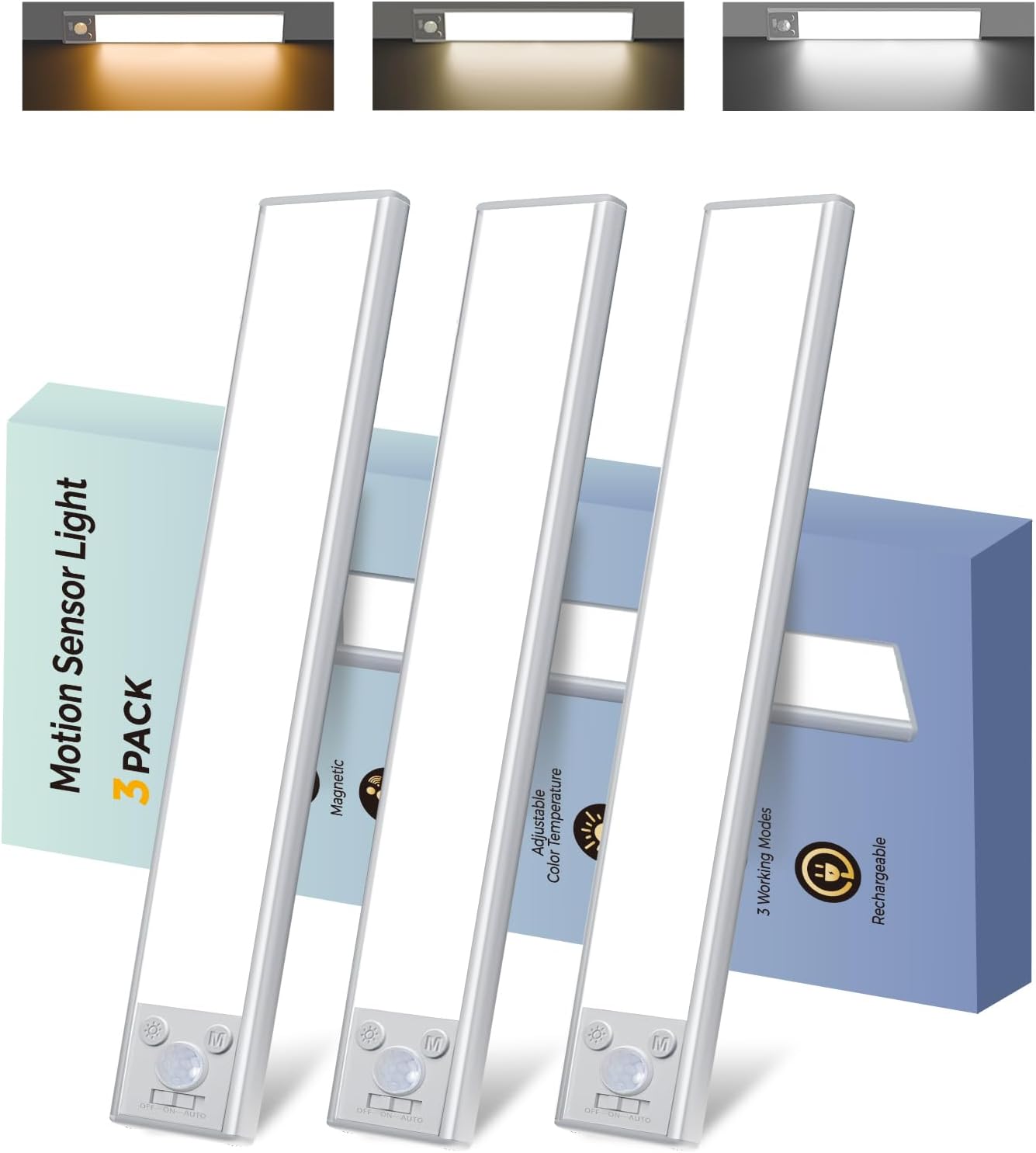 Detalle de Wireless Motion Sensor Under-Cabinet Light, 1000mAh
