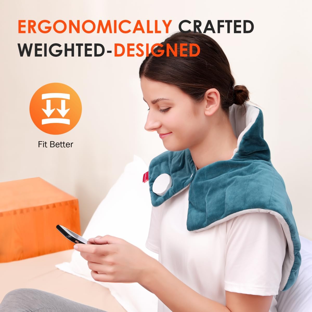 Detalle 2 de Comfytemp Fully Weighted Neck and Shoulder Heat Pad 2.2lb