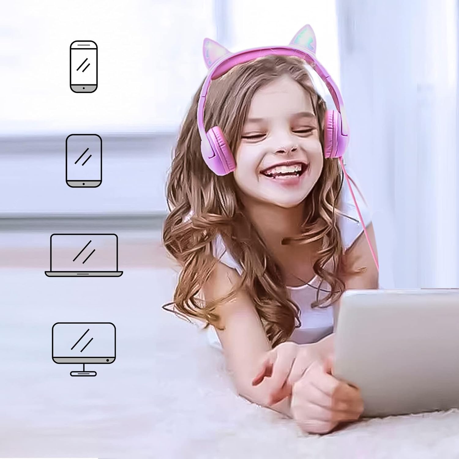 Thumbnail 5 de Olyre Kids Headphones 85 dB volume-limited