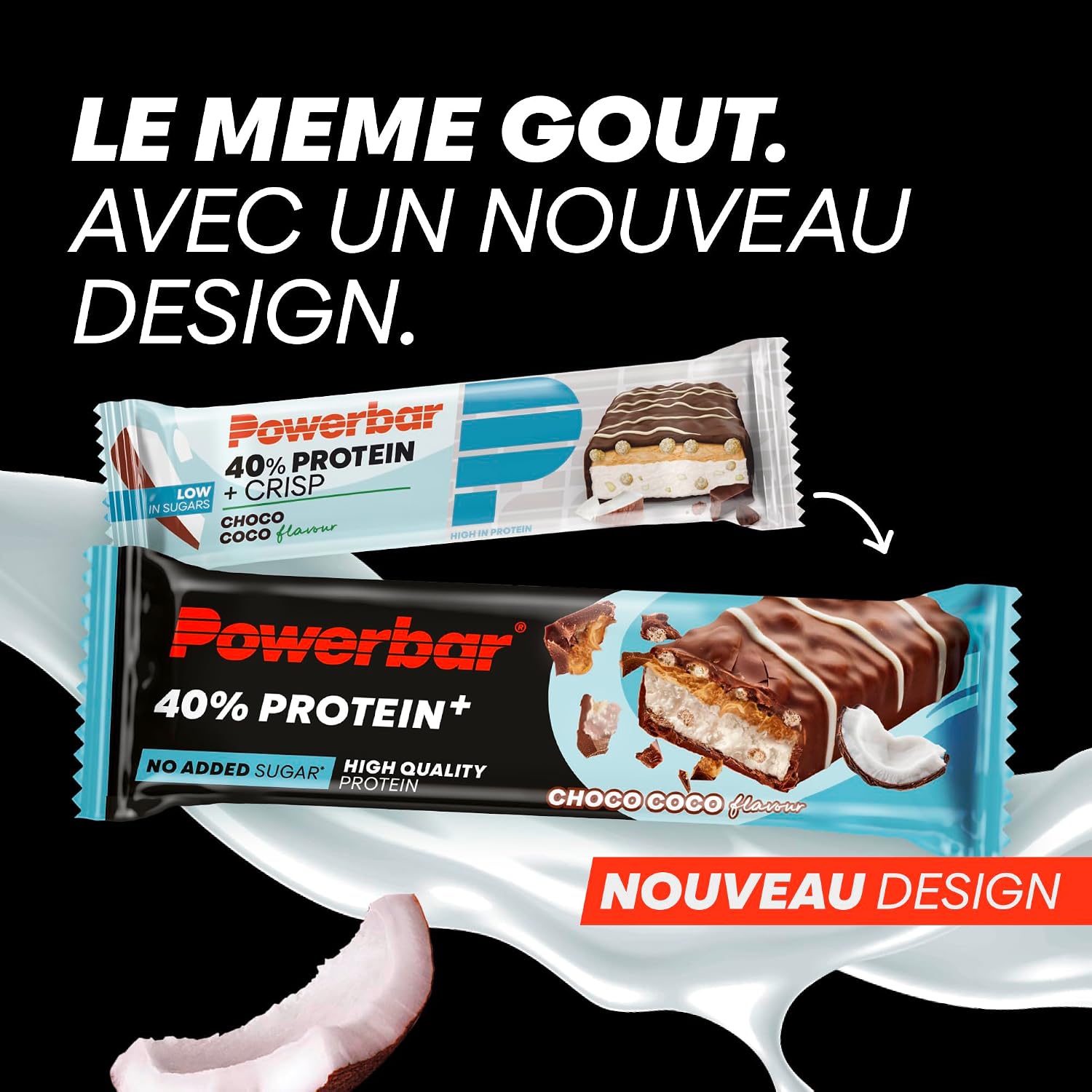 Detalle de Powerbar Protein Plus Crisp Choco Coco 12×40g — Barre protéinée 🍫