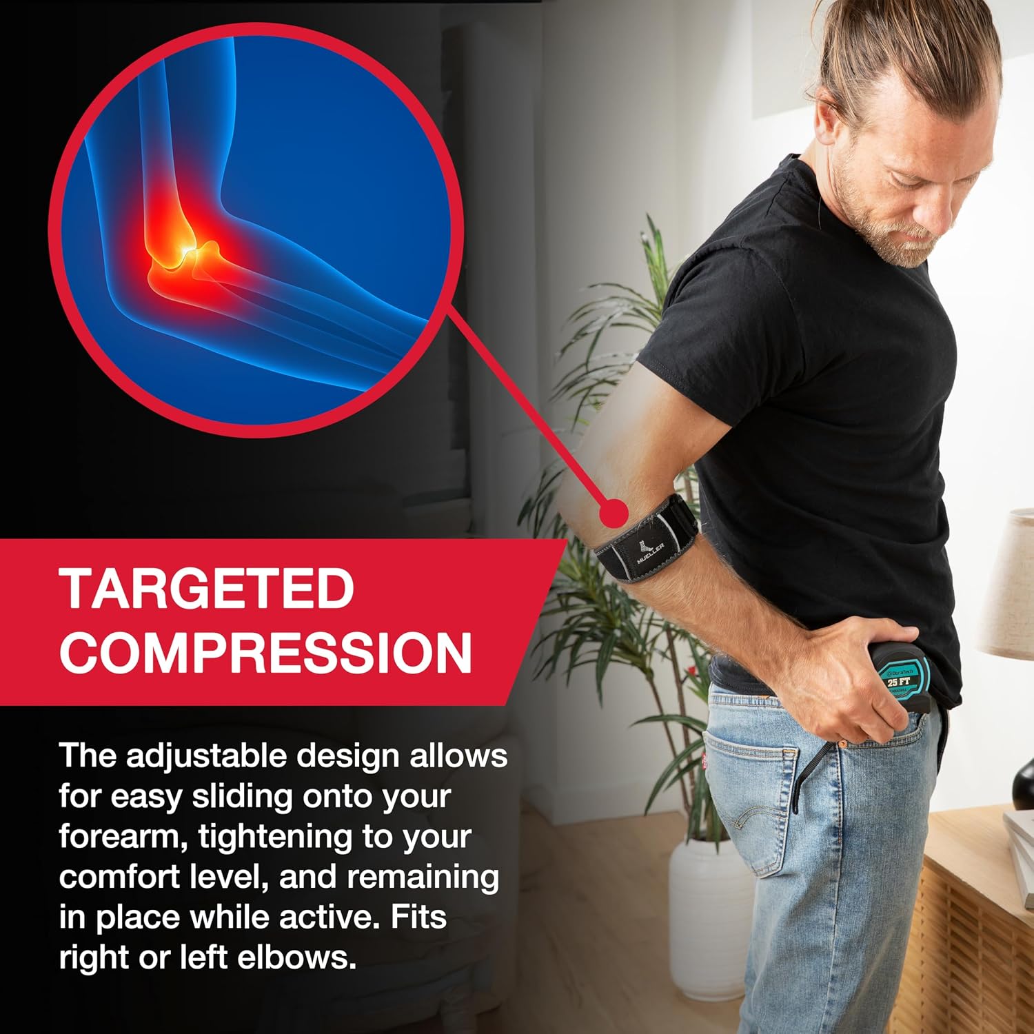 Detalle de Mueller Sports Medicine tennis elbow strap, Large/X-Large