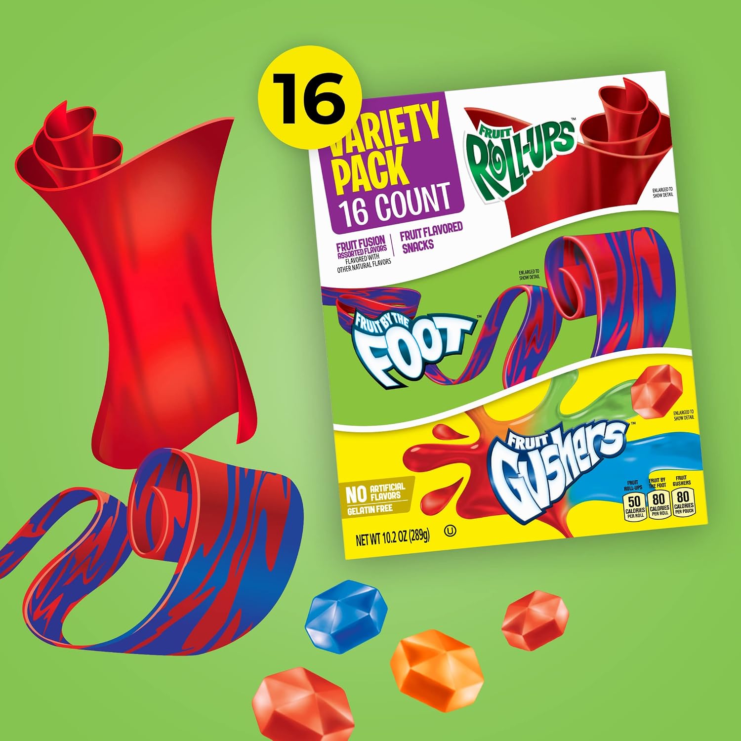 Thumbnail 4 de Betty Crocker Fruit Roll-Ups, Fruit by the Foot & Gushers Variety Pack