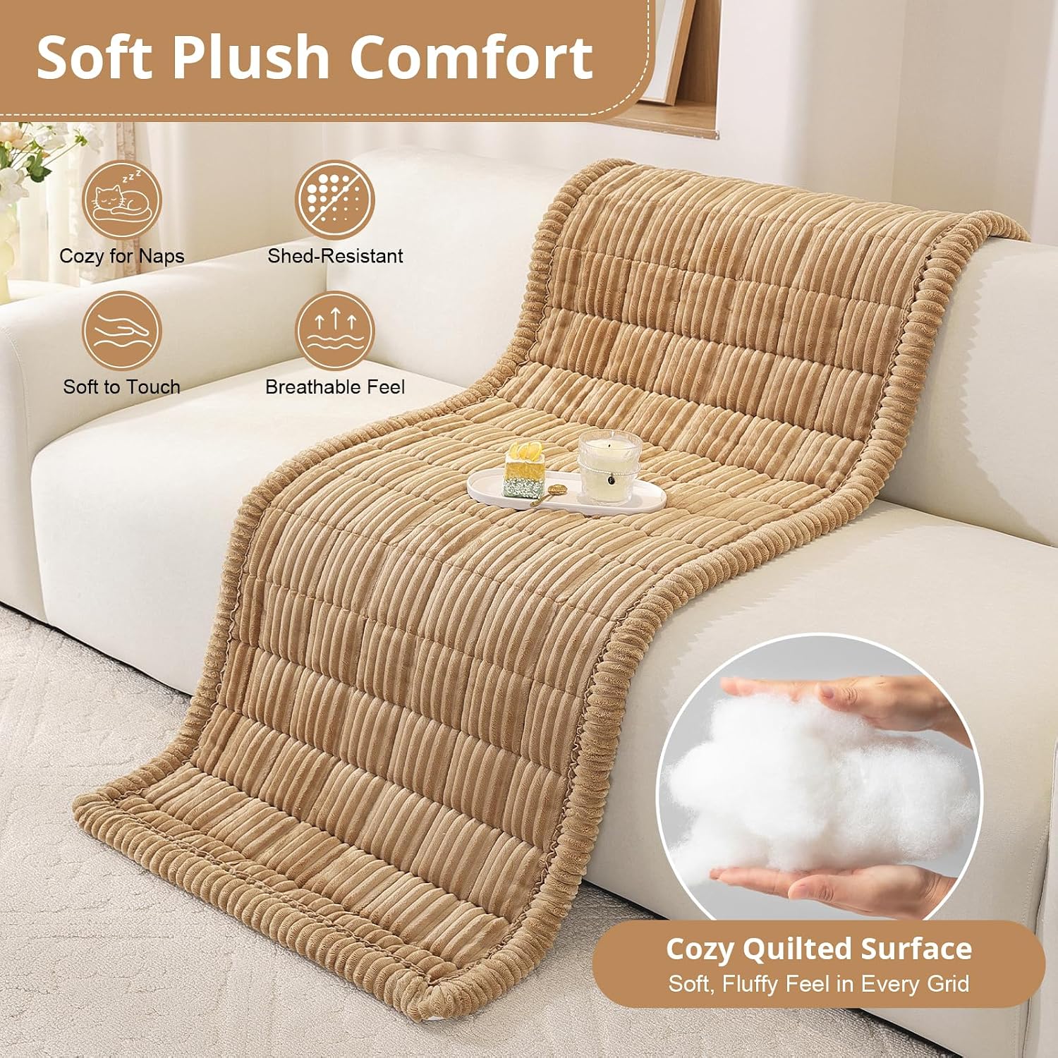 Thumbnail 5 de OstepDecor Couch Arm Covers 20"x24" 🛋