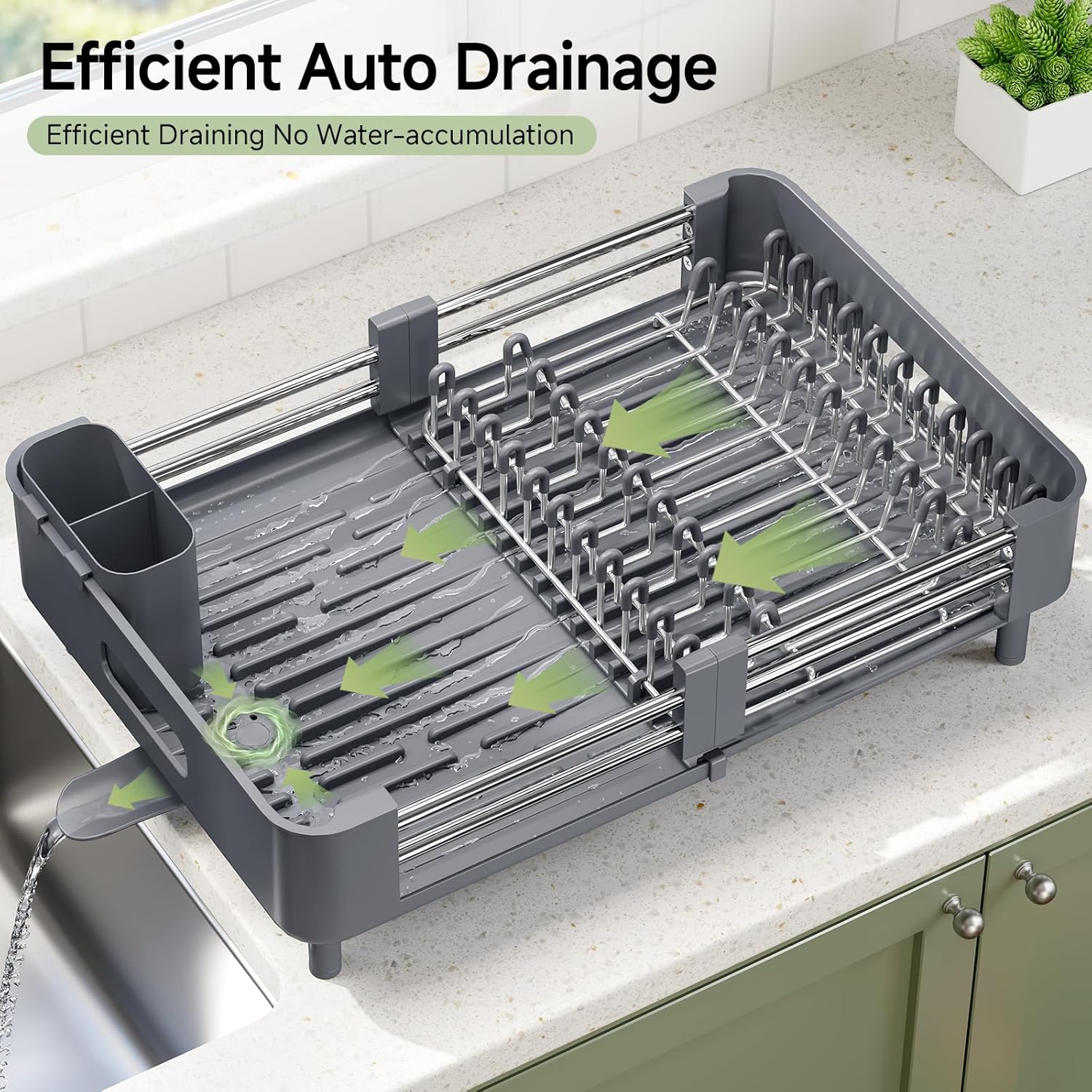 Thumbnail 4 de KINGRACK Dish Drainer Rack extendable for countertop 🍽