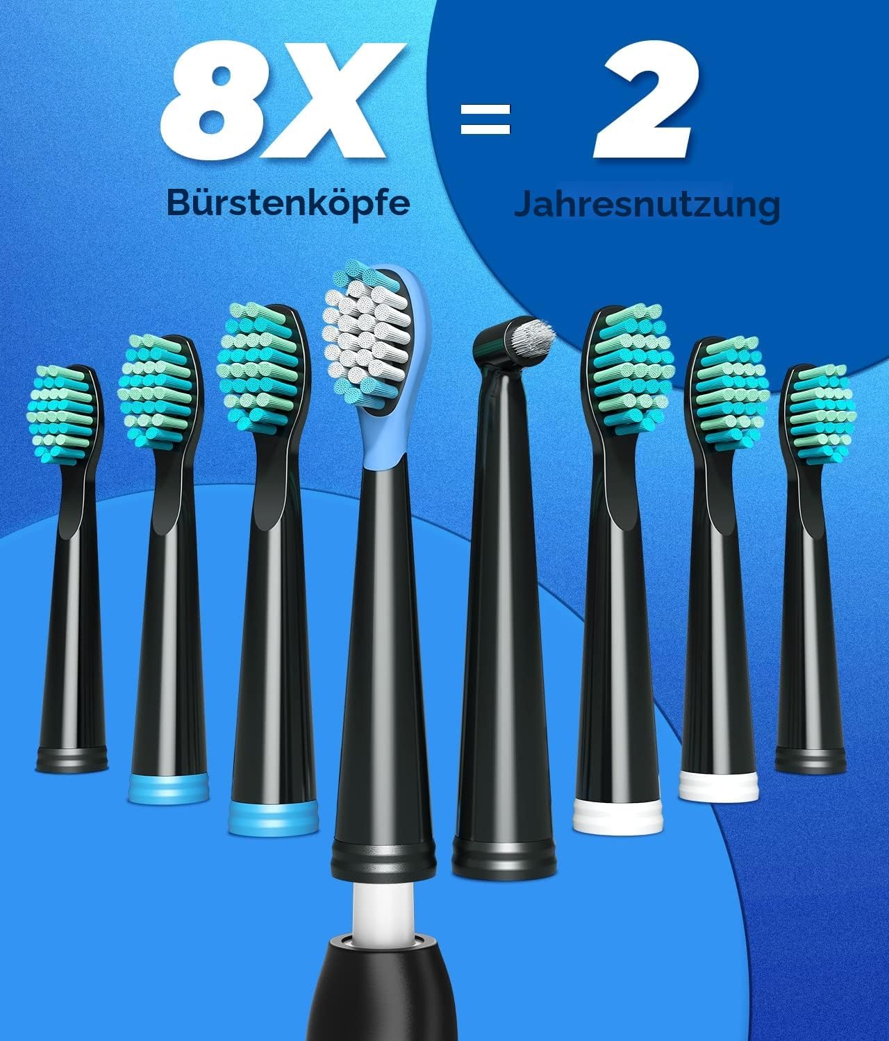 Detalle de Demita S1 Schallzahnbürste 40.000 VPM 🪥