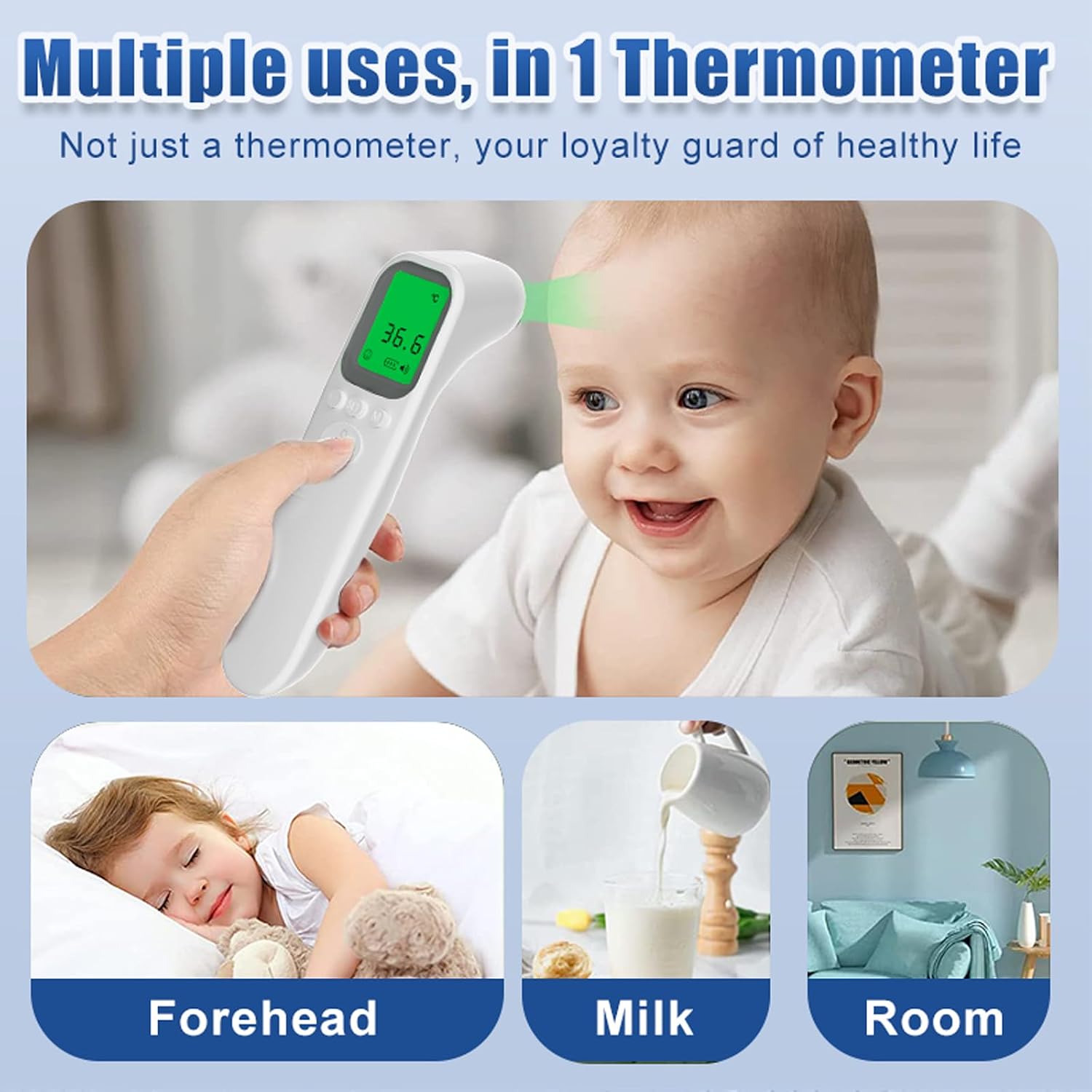 Detalle de Estabien TA035 Non-Contact Infrared Thermometer with Fever Alarm