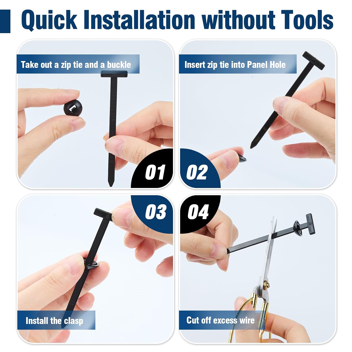Detalle 2 de Nylon Cable Tie Buckles