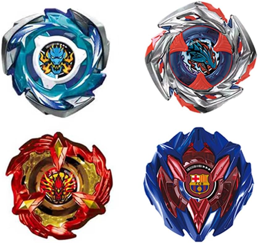 Thumbnail 1 de MUSTYBELT Battling Top Burst Gyro Toy Set with 8 Spinning Tops and 2 Two-Way Launchers (Ages 6+)