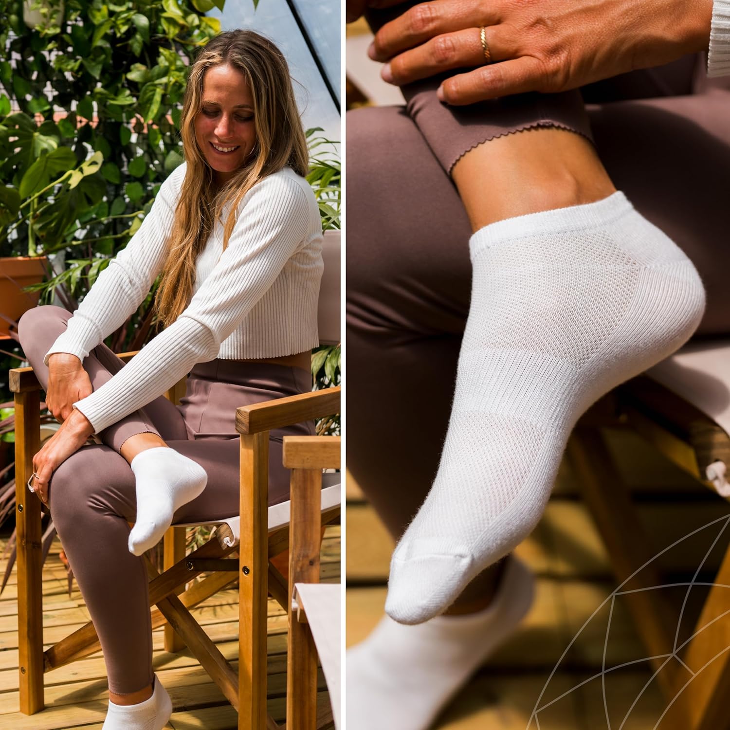 Thumbnail 1 de 3 Paia di Calze Antiscivolo Grip per Yoga, Pilates, Fitness e Danza – EU 37-42
