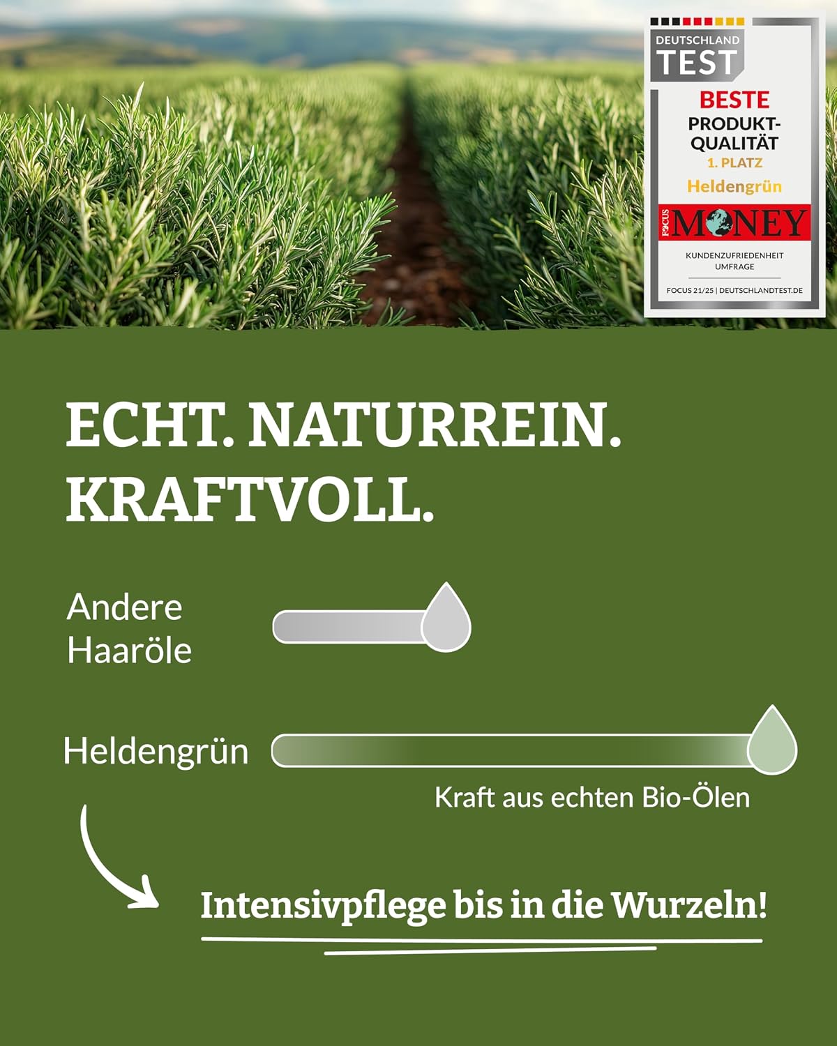 Detalle 2 de Heldengrün Rosmarin+ Haaröl hochdosiert