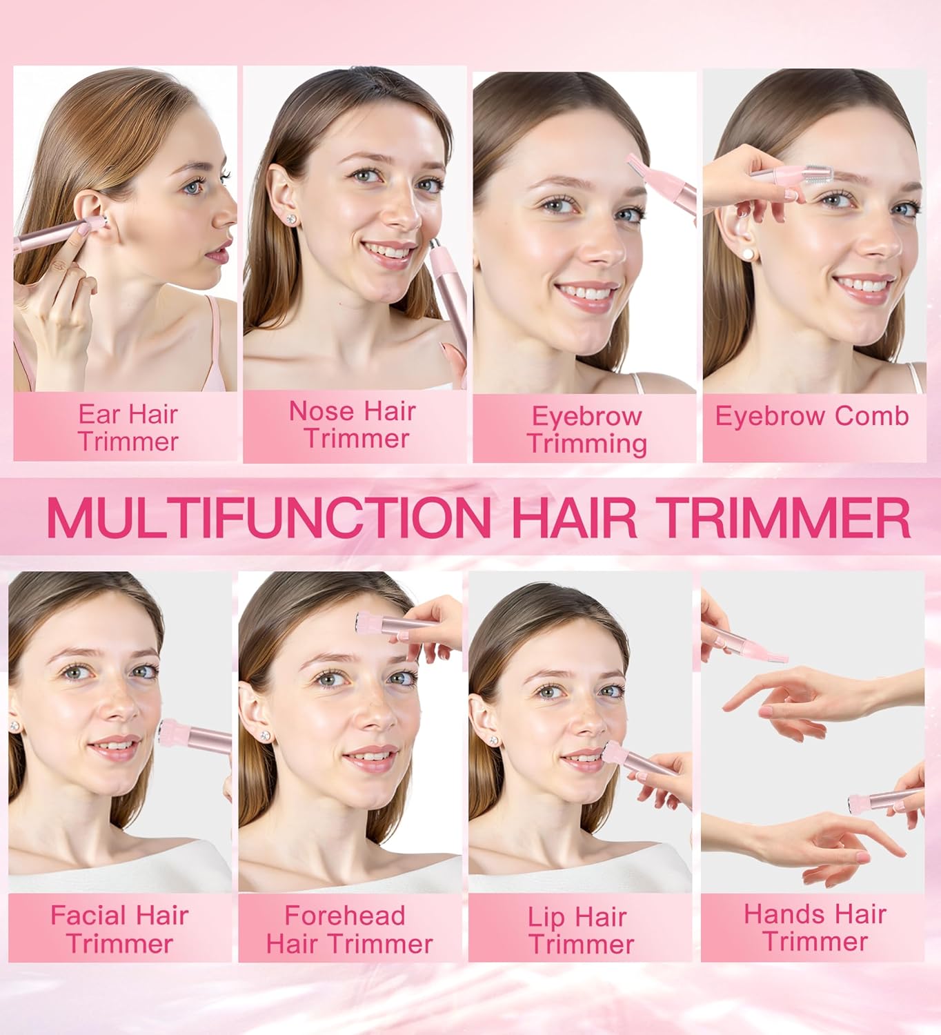 Detalle de Hebeca 3-in-1 Nose & Facial Hair Trimmer for Women