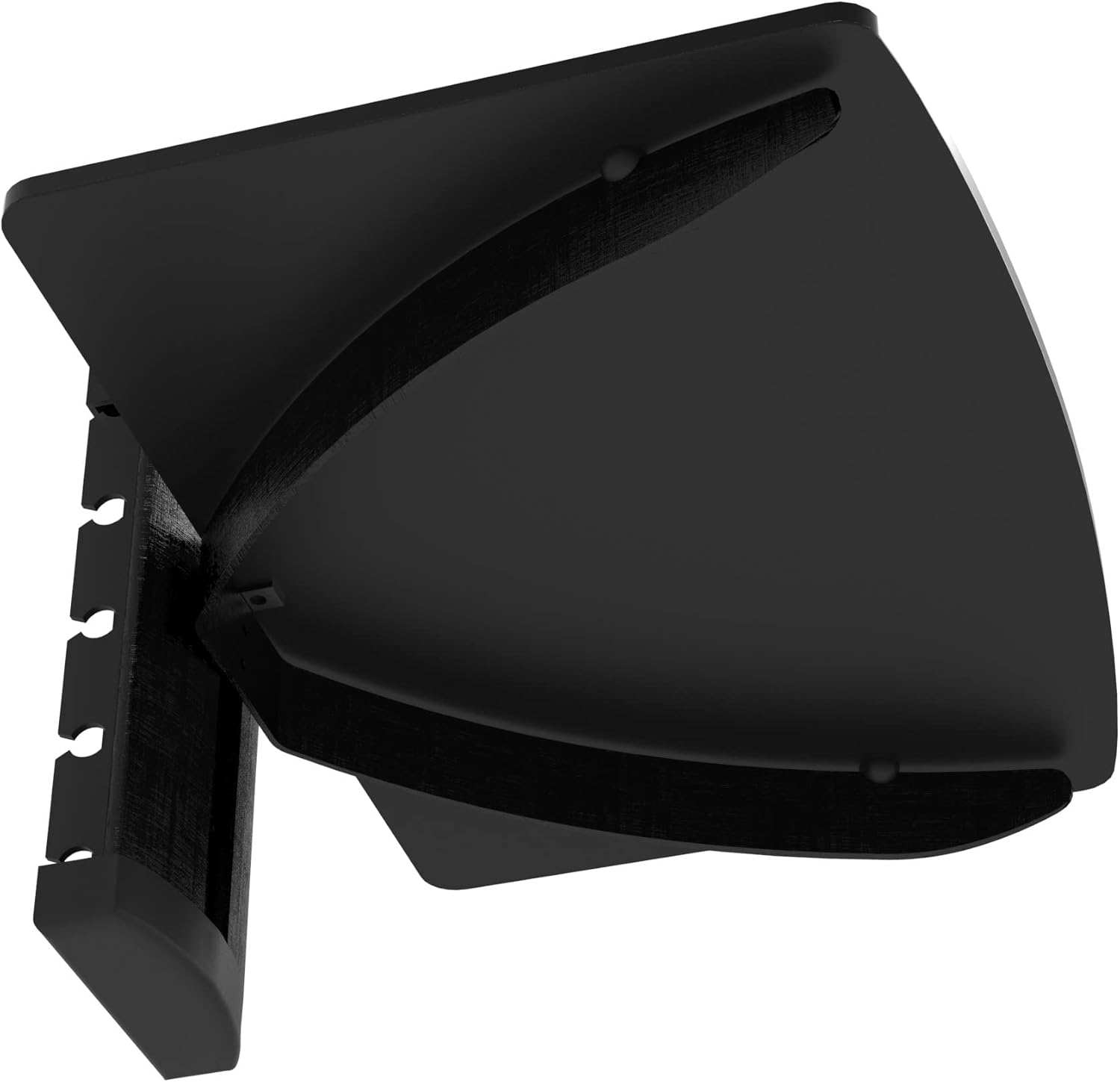 Thumbnail 6 de Tempered Black Glass Floating Shelf Wall Mount — 1 Tier for DVD Players, Sky/Virgin Boxes, Consoles & Speakers