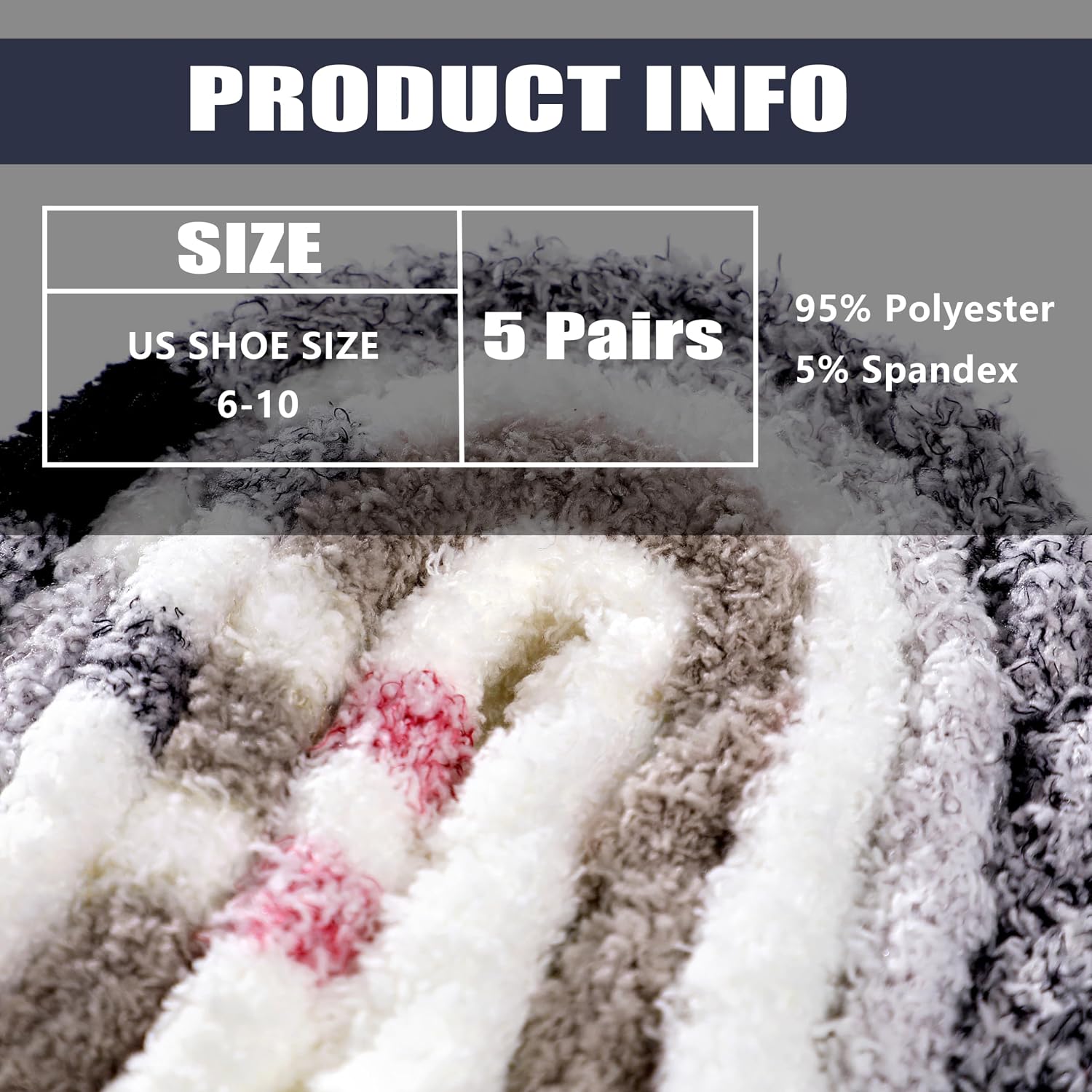 Thumbnail 4 de Trifabricy Fuzzy Socks 5‑Pack