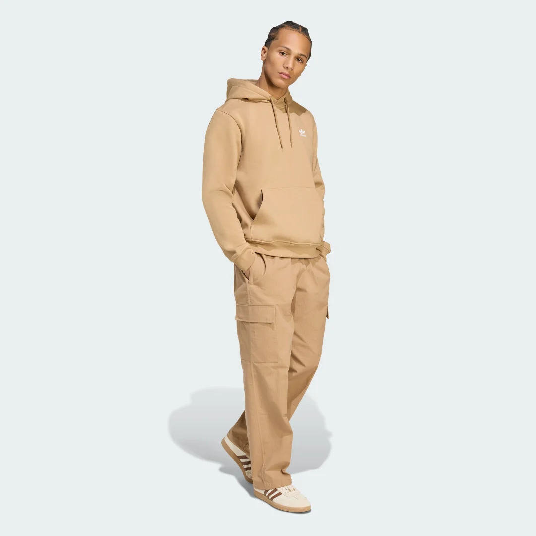 Thumbnail 2 de Sudadera con capucha Trefoil Essentials de Adidas en beige