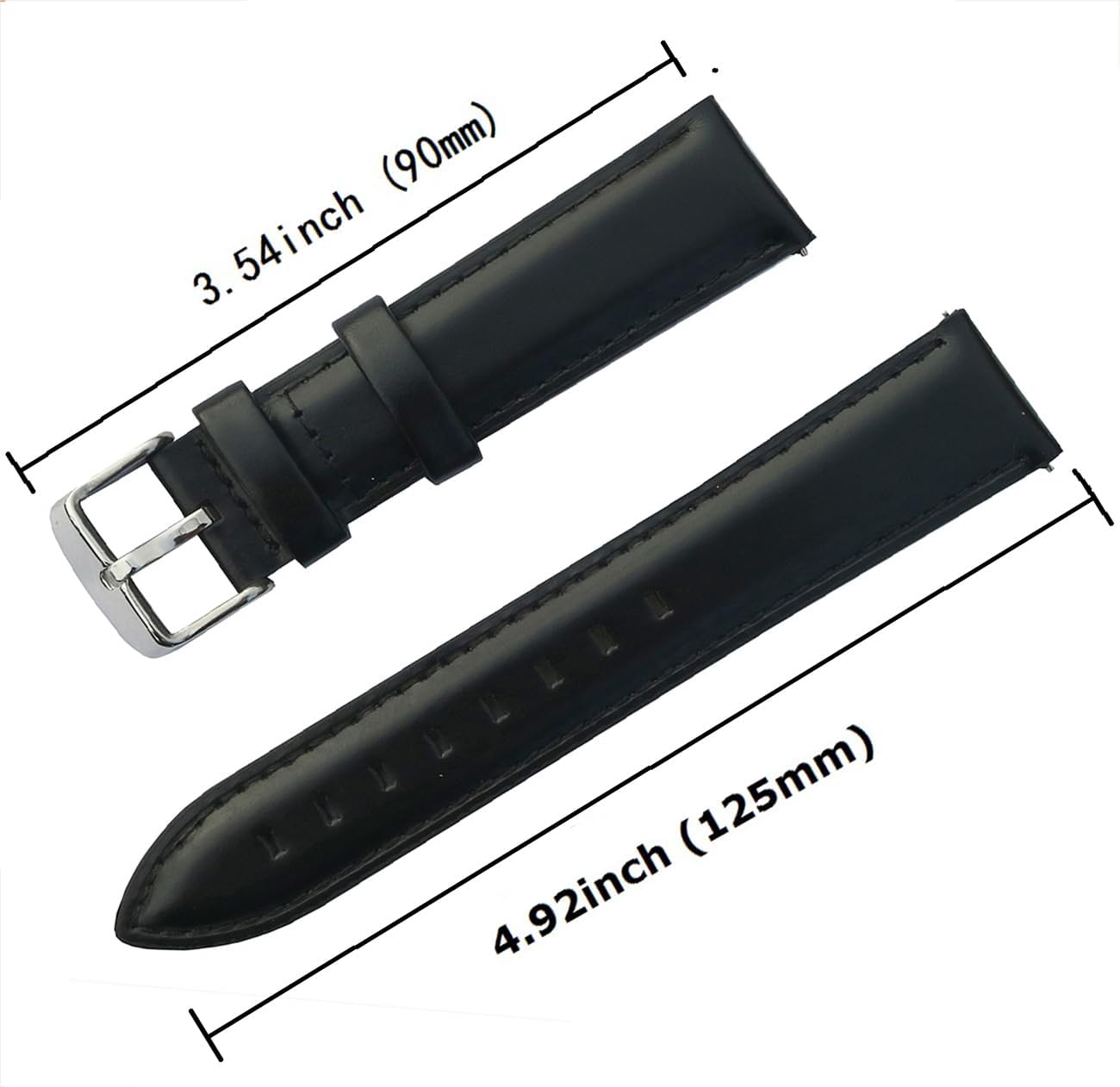 Detalle 2 de OTOPO Leather Strap 20mm for Galaxy Watch 44mm