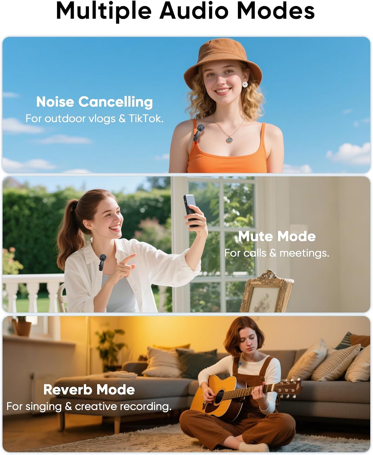 Thumbnail 6 de Jubolion JM1 Wireless Lavalier Microphone, 2 Mics with LED Display