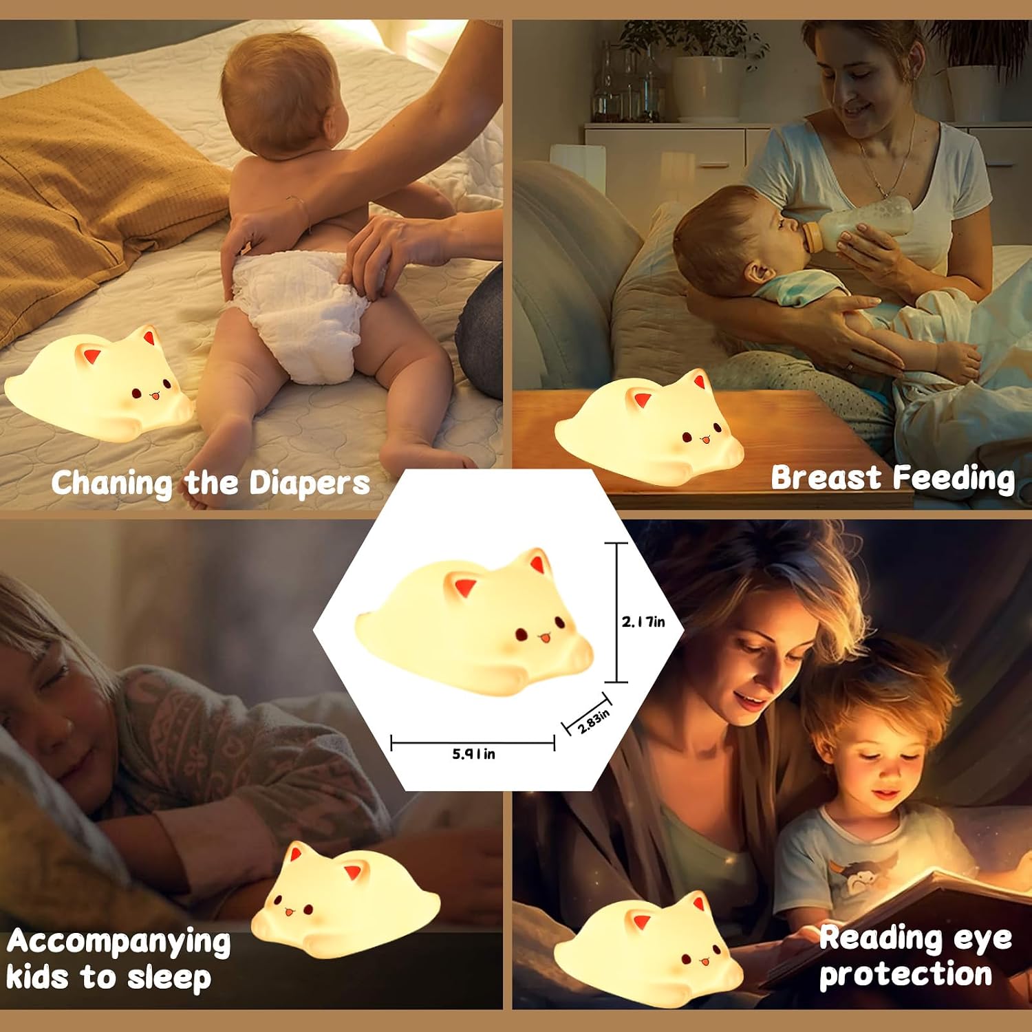 Thumbnail 4 de Tremdwoto Cat Night Light, 1 or 3 hour timer