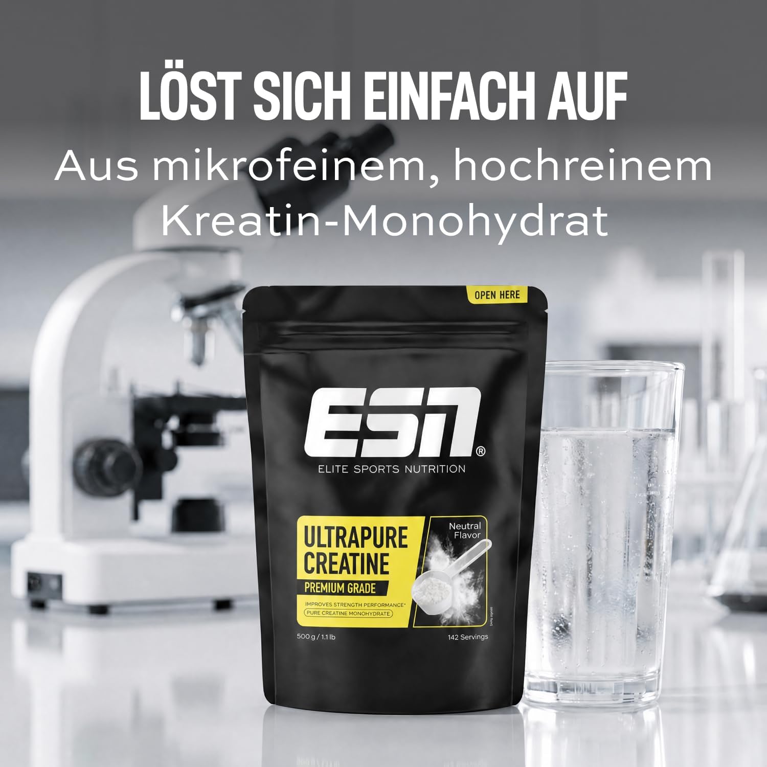 Thumbnail 3 de ESN Ultrapure Creatine Monohydrate 500 g – Kreatinpulver