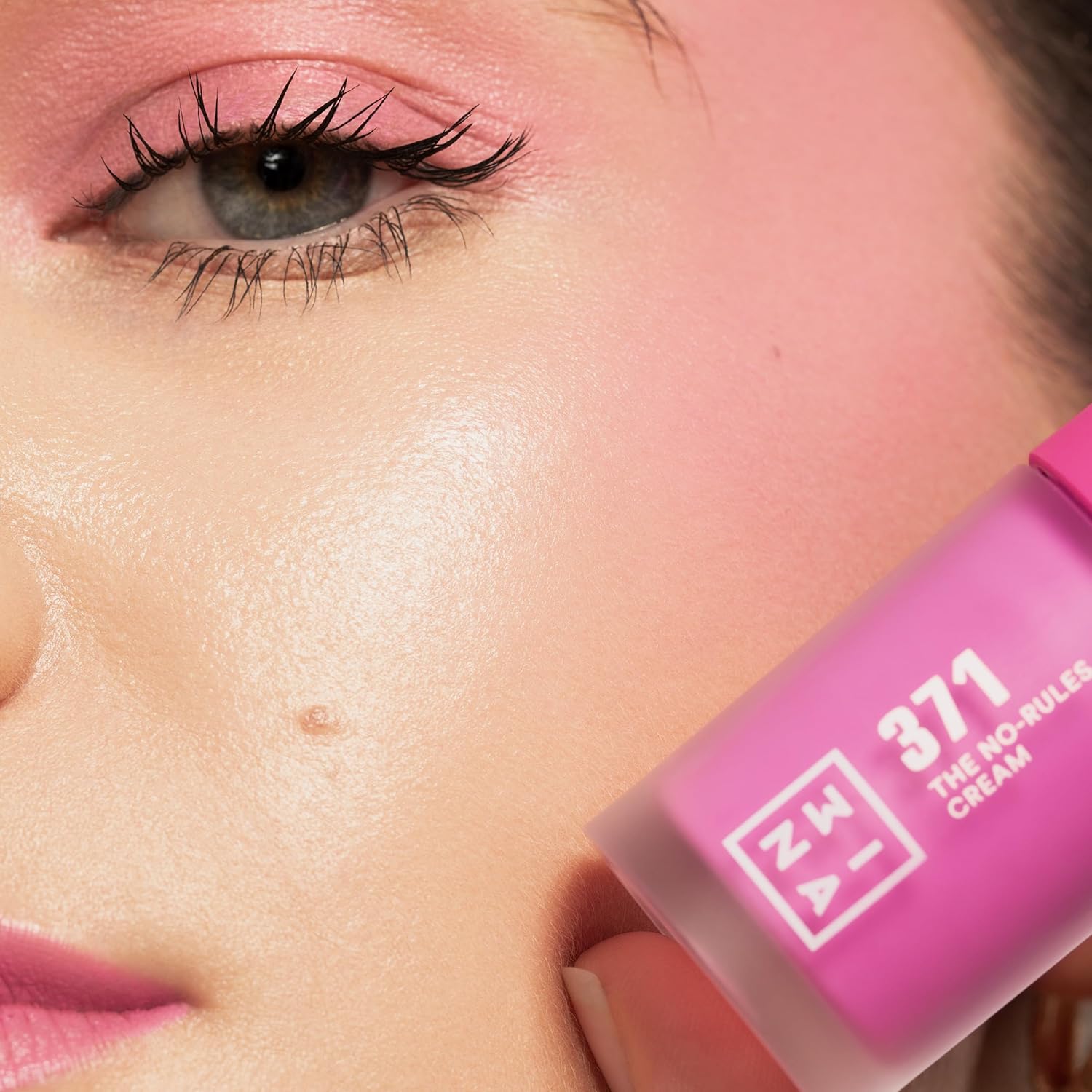 Thumbnail 1 de 3INA The No-Rules Cream 371 🌸 Colorete Rosa Fucsia 3 en 1