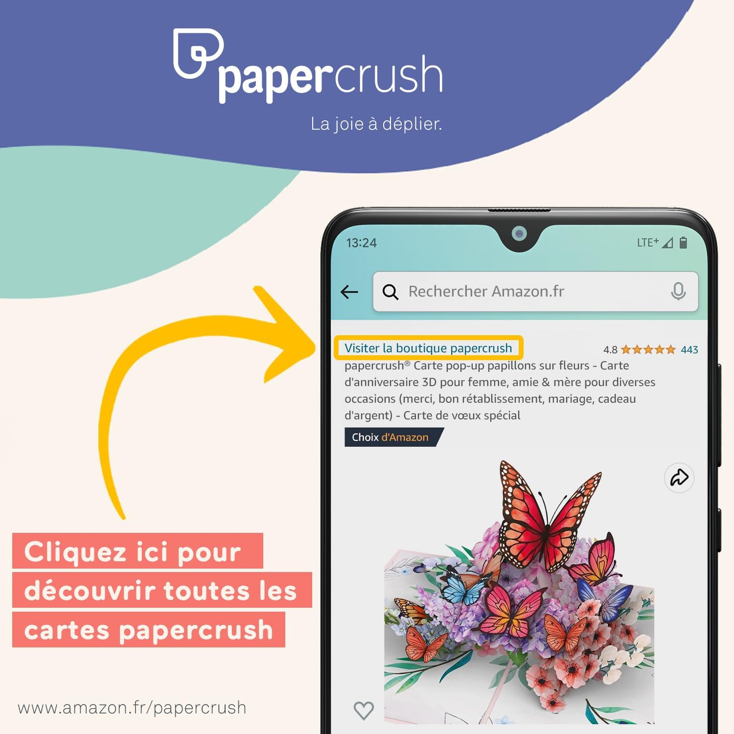 Thumbnail 4 de papercrush® Carte pop up « Arbre à cœurs avec tourterelles » 3D – Carte d’amour romantique