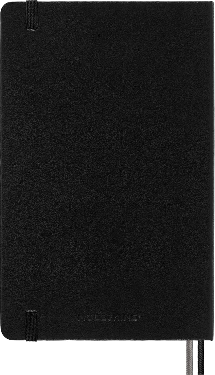 Detalle de Moleskine Carnet Classic Extended A5 – 400 pages, pages lignées, couverture rigide noir