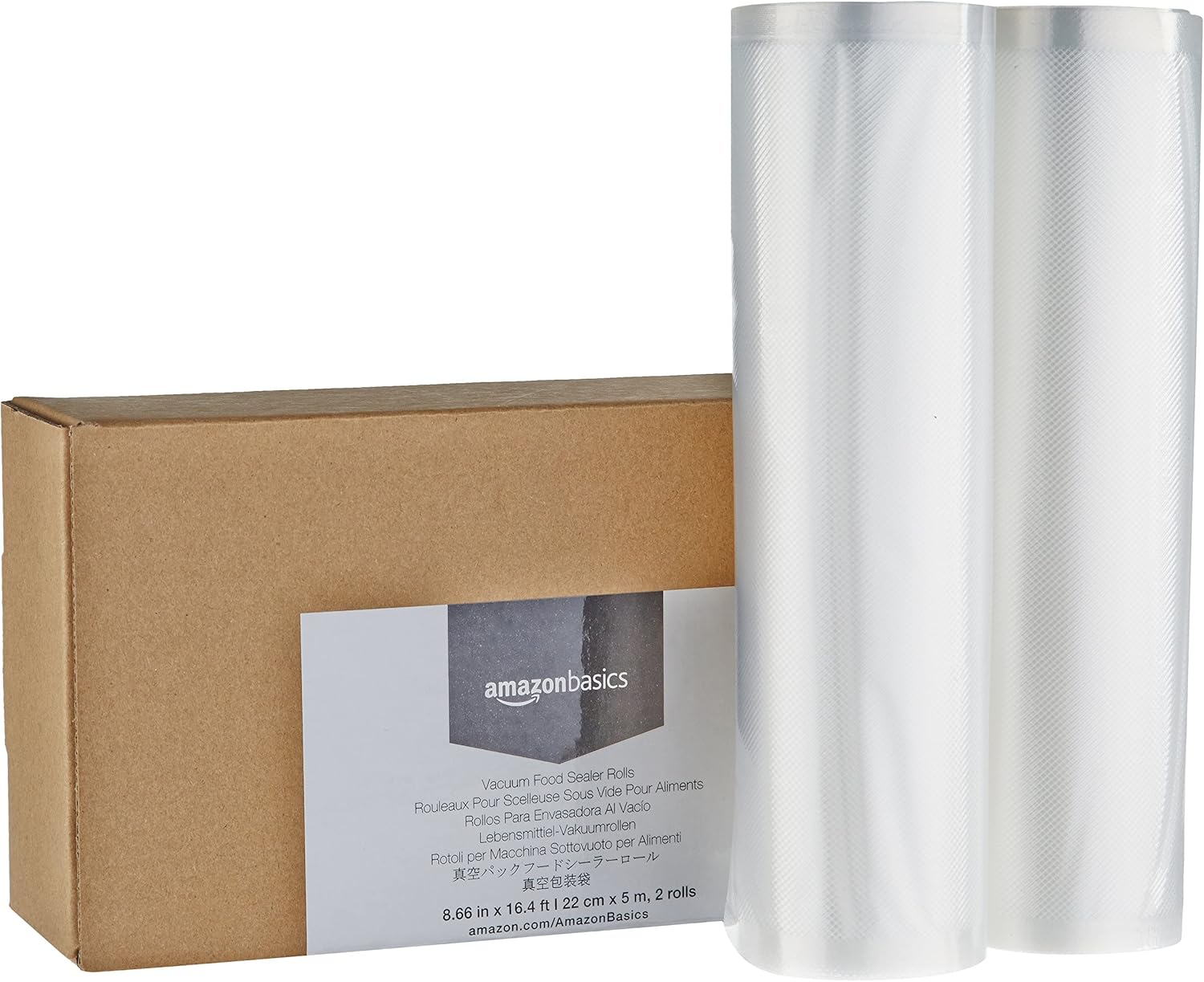 Thumbnail 1 de Amazon Basics Vacuum Food Sealer Roll, Pack of 2 (22 cm x 500 cm)