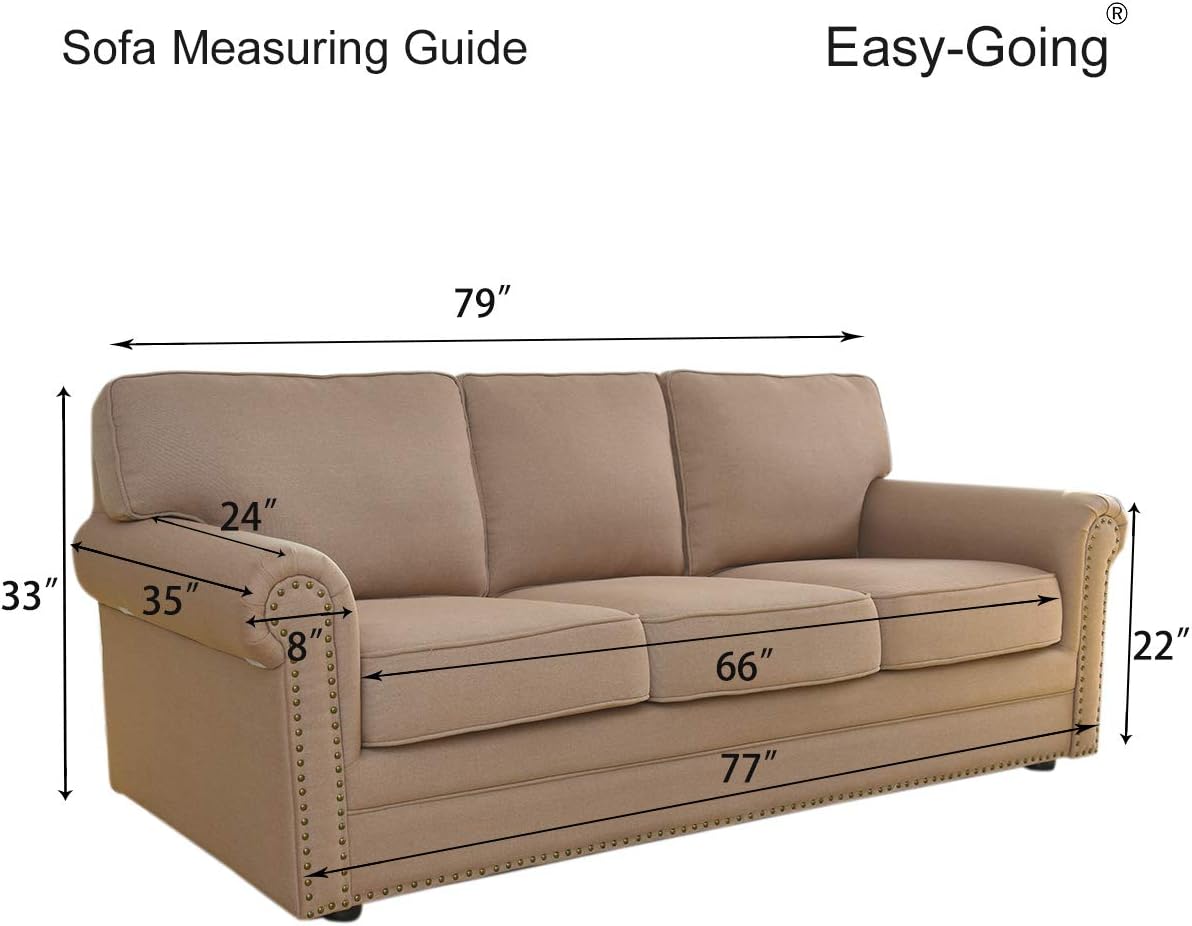 Thumbnail 6 de Easy-Going Reversible Couch Cover for 3-Cushion Sofa ⚙