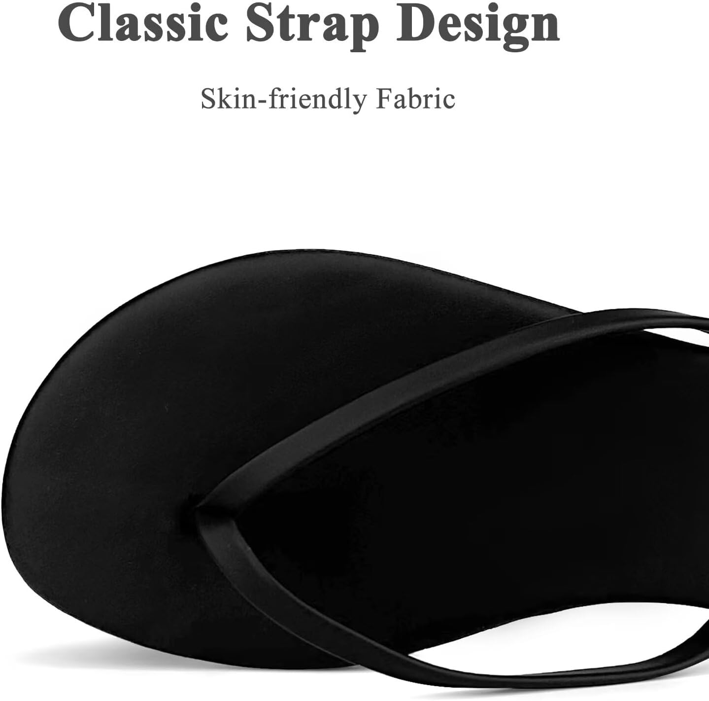 Detalle 2 de Women's Flat Leather Flip-Flops, Dressy Thong Sandals for Summer