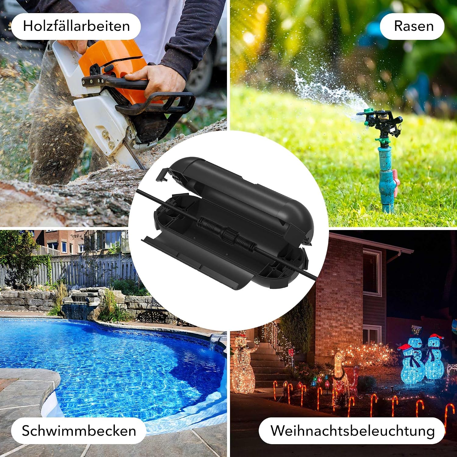 Detalle de BN-LINK Outdoor IP44 Kabelbox 20 x 8 x 7,6 cm