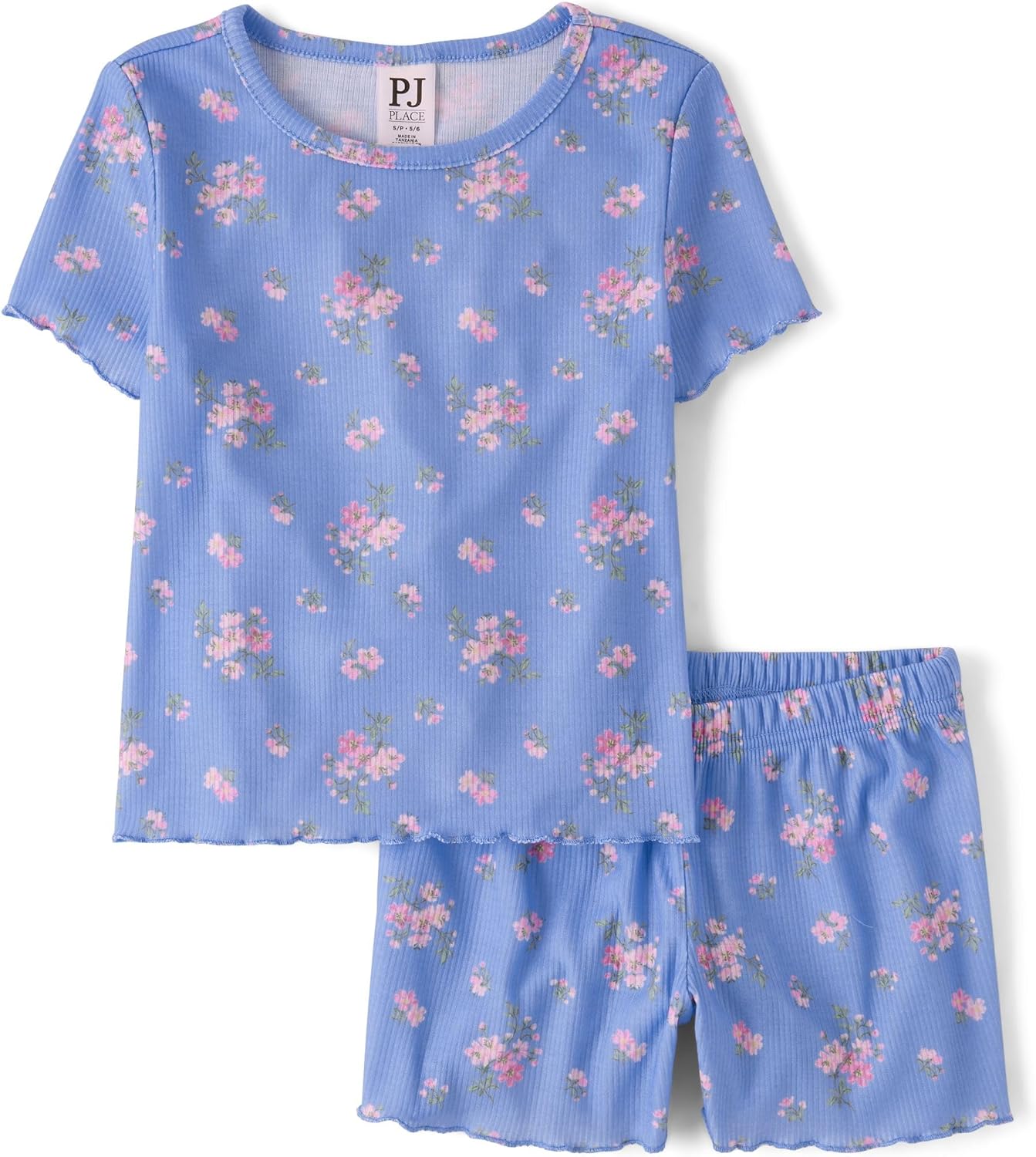 Thumbnail 6 de The Children's Place Girls' Sleeve Top & Shorts 2-Piece Pajama Set